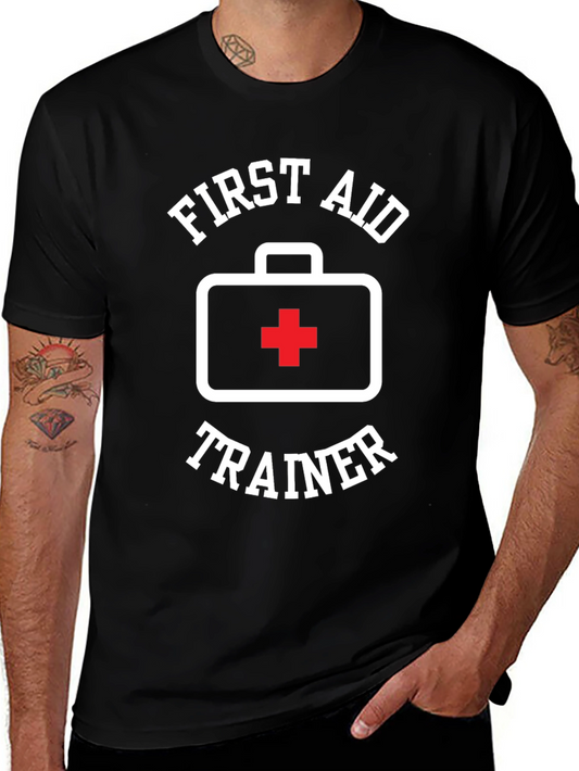 First Aid Trainer Black T-Shirt