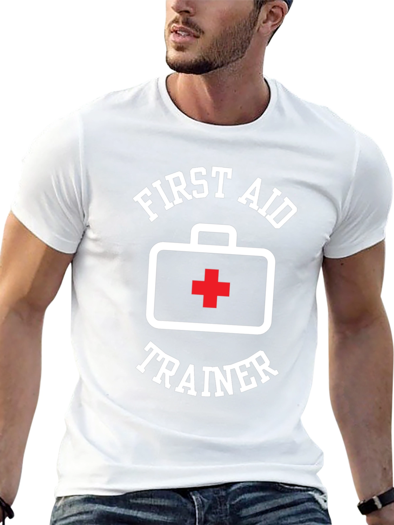 First Aid Trainer Black T-Shirt