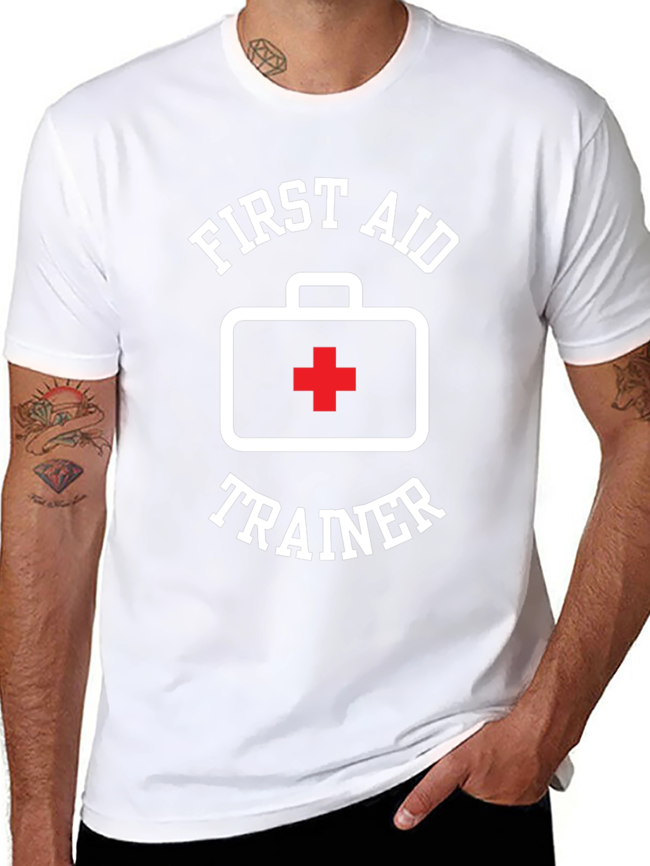 First Aid Trainer Black T-Shirt
