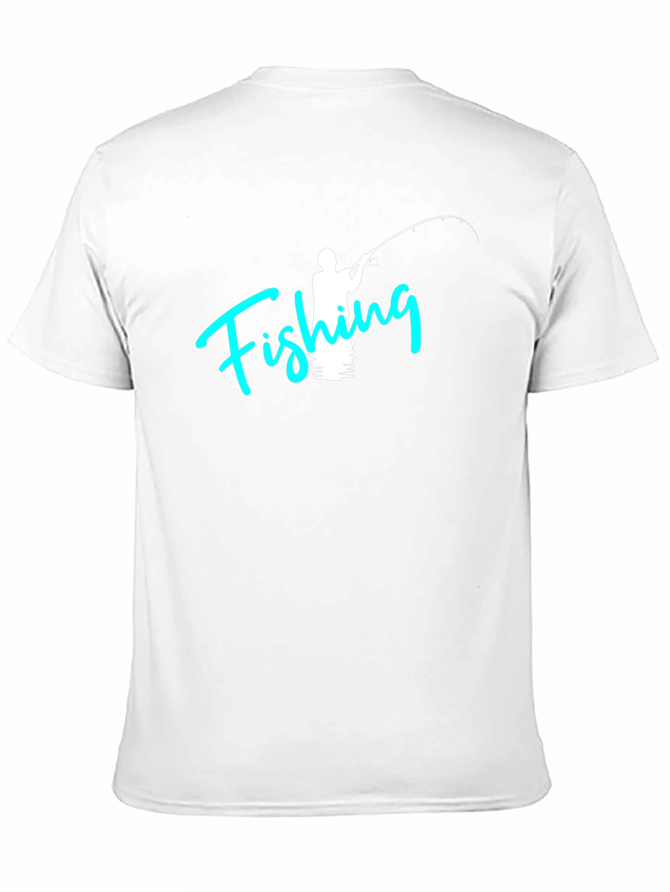 Fishing Graphic Tee - Black Cotton T-Shirt