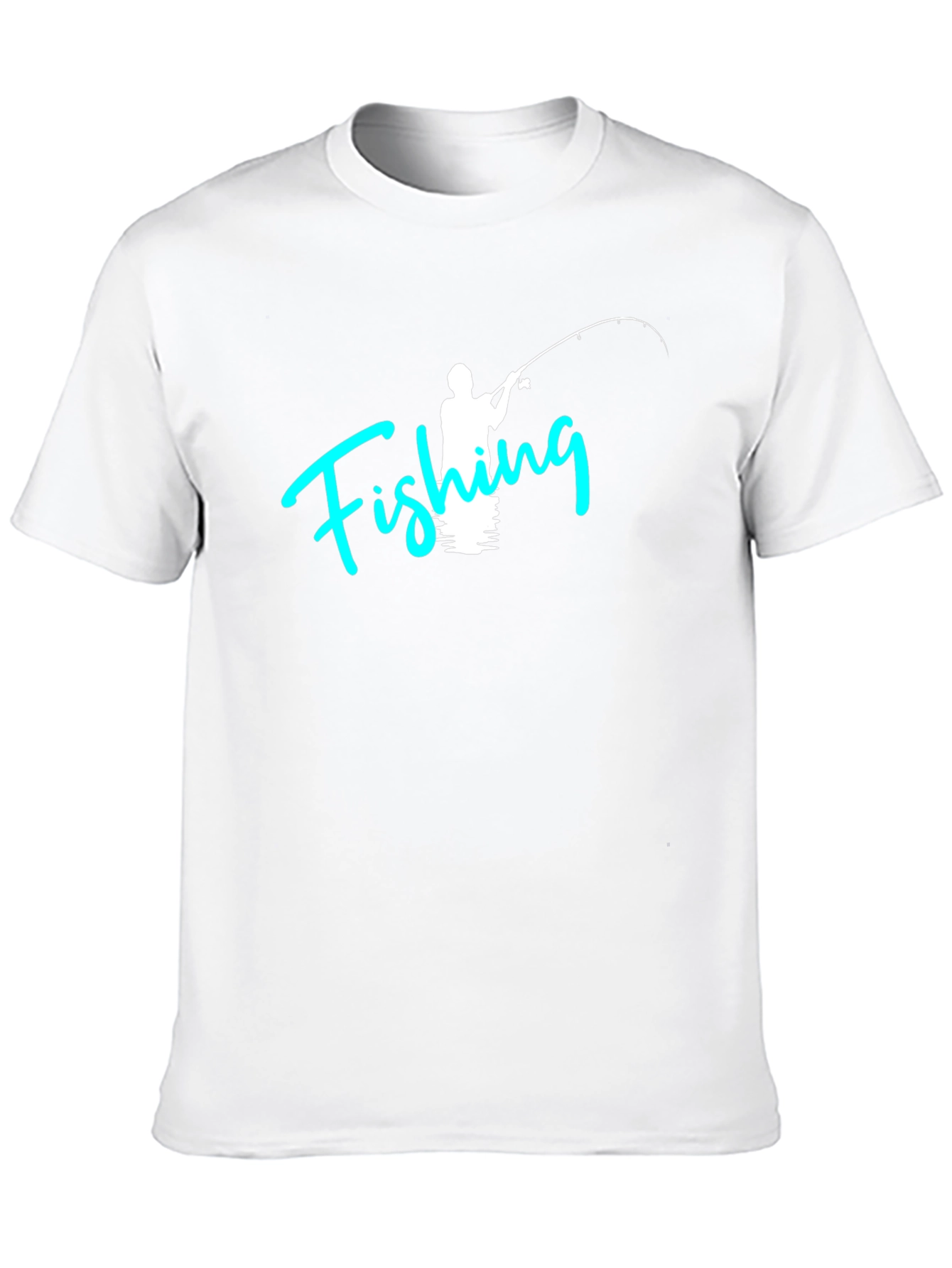 Fishing Graphic Tee - Black Cotton T-Shirt