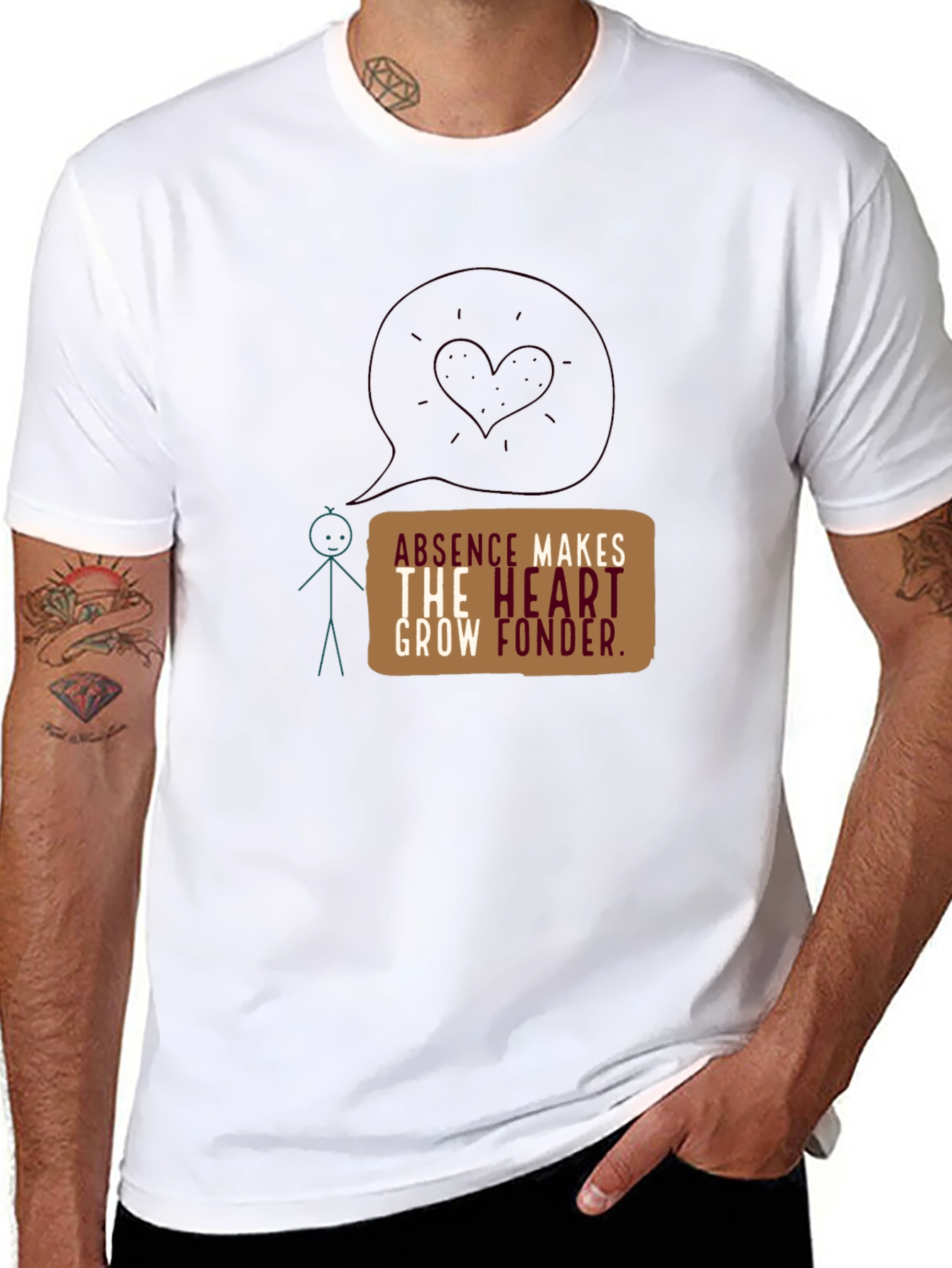 Absence Makes the Heart Grow Fonder Graphic Tee