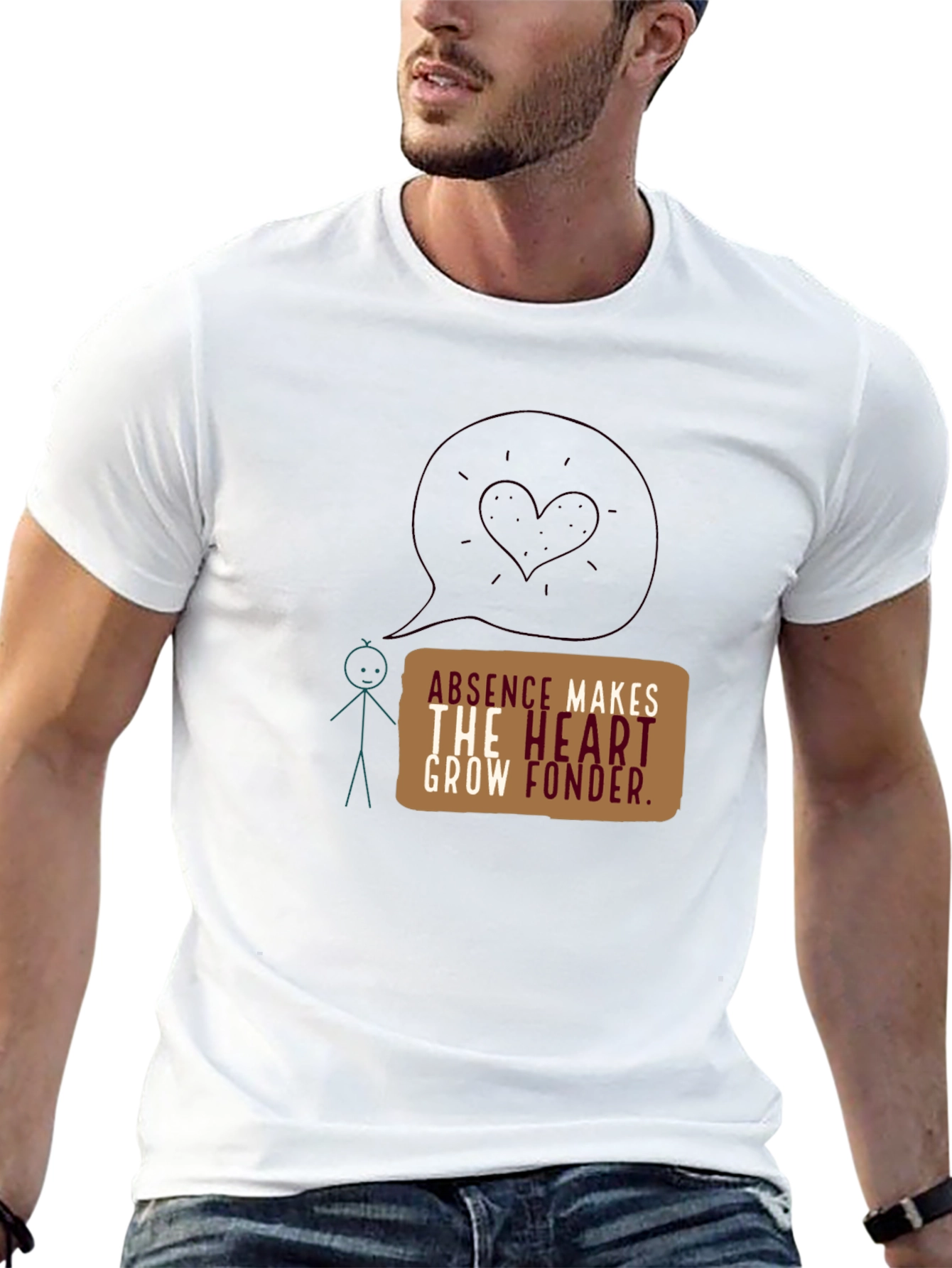 Absence Makes the Heart Grow Fonder Graphic Tee