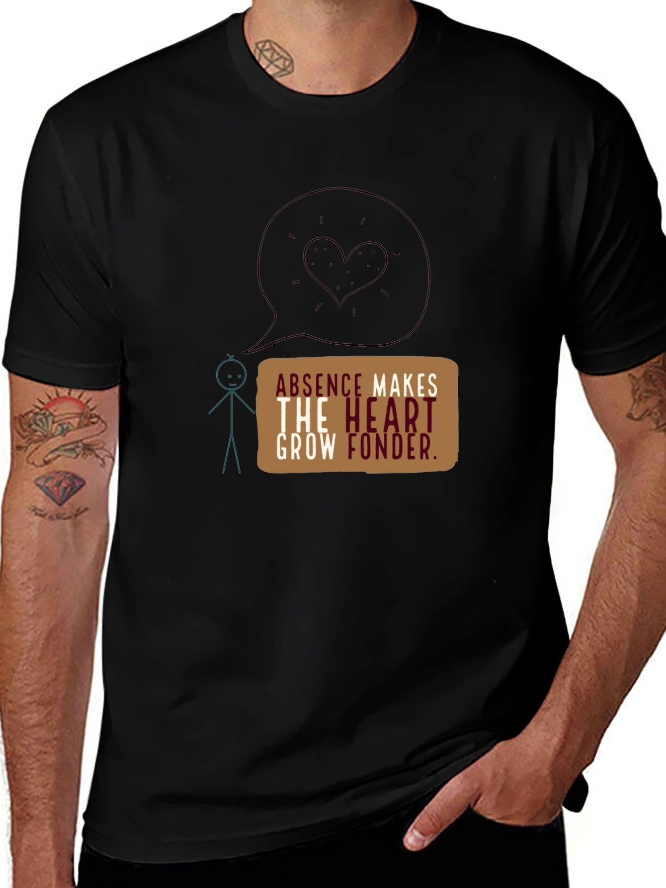 Absence Makes the Heart Grow Fonder Graphic Tee