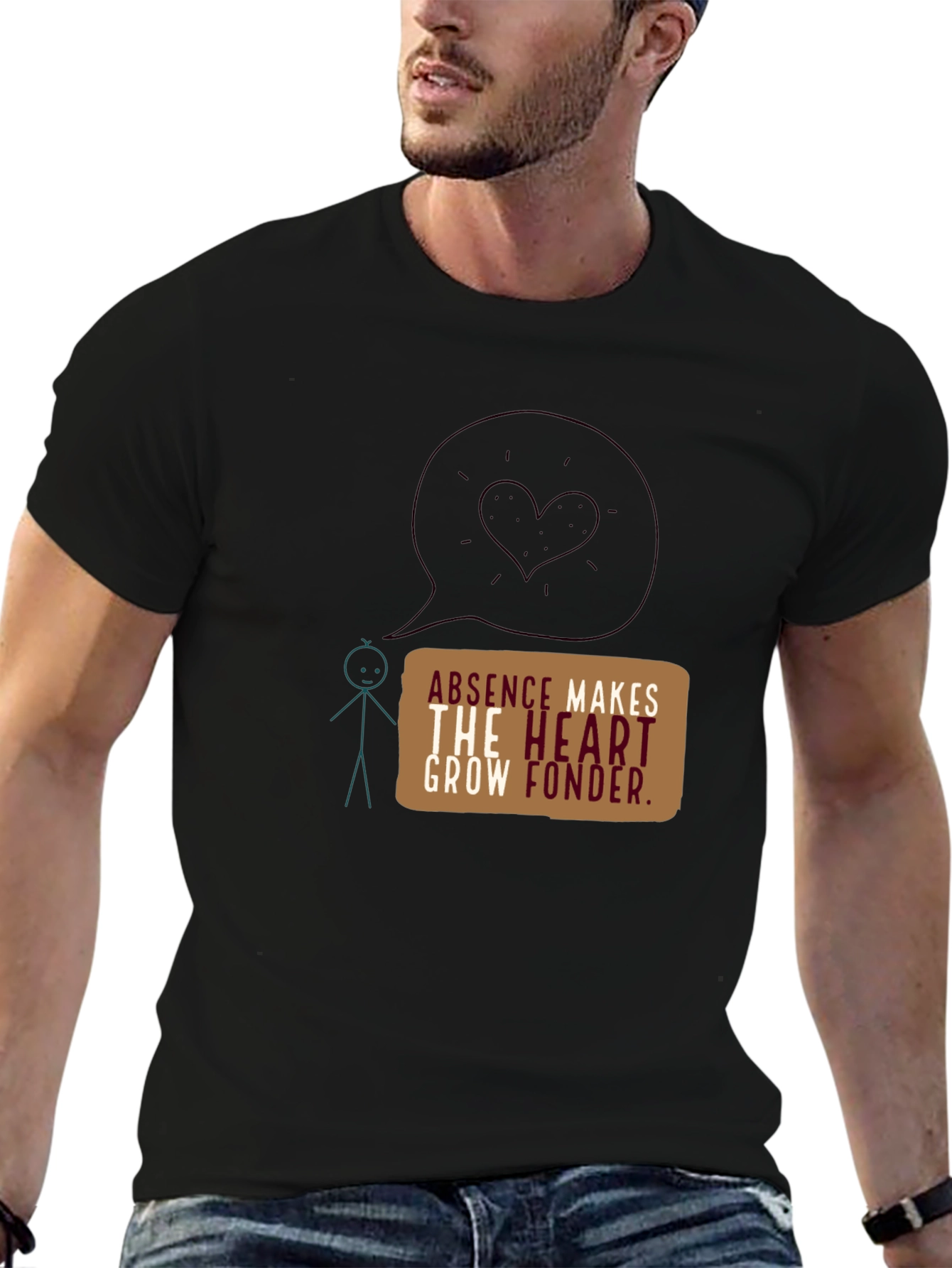Absence Makes the Heart Grow Fonder Graphic Tee