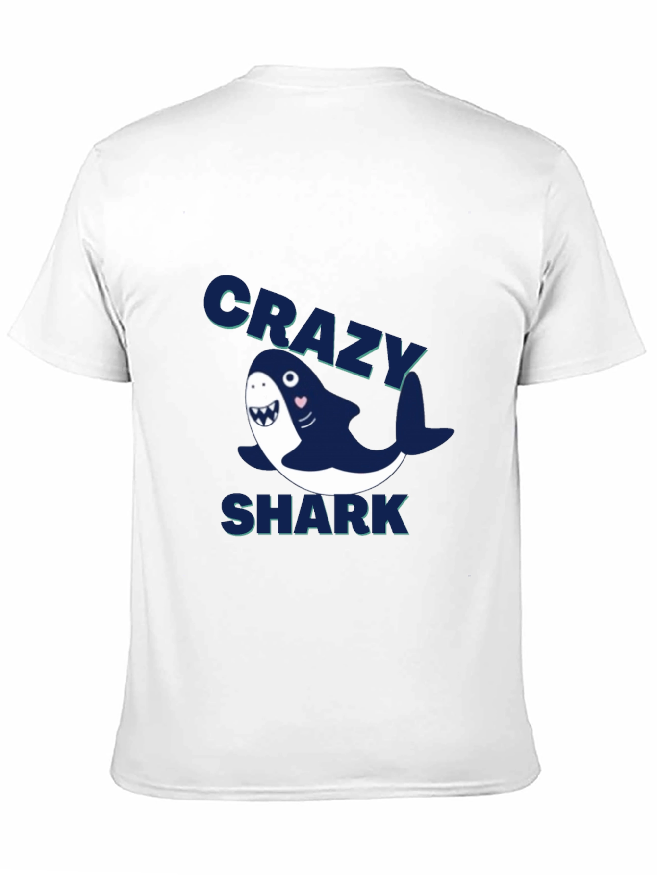Crazy Shark Graphic Tee - Mens Black T-Shirt