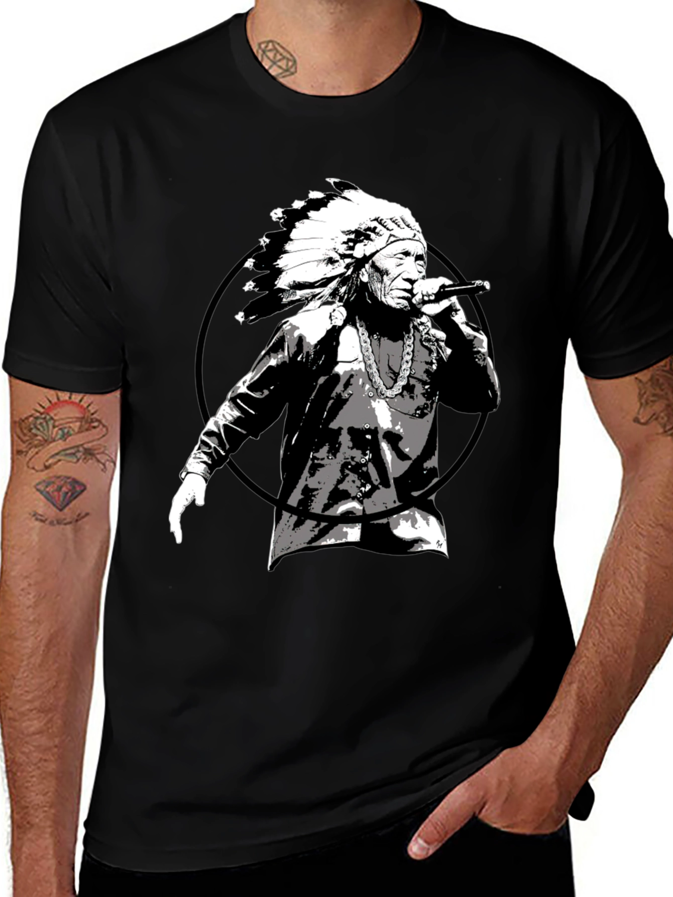 Chief Rapper Black T-Shirt