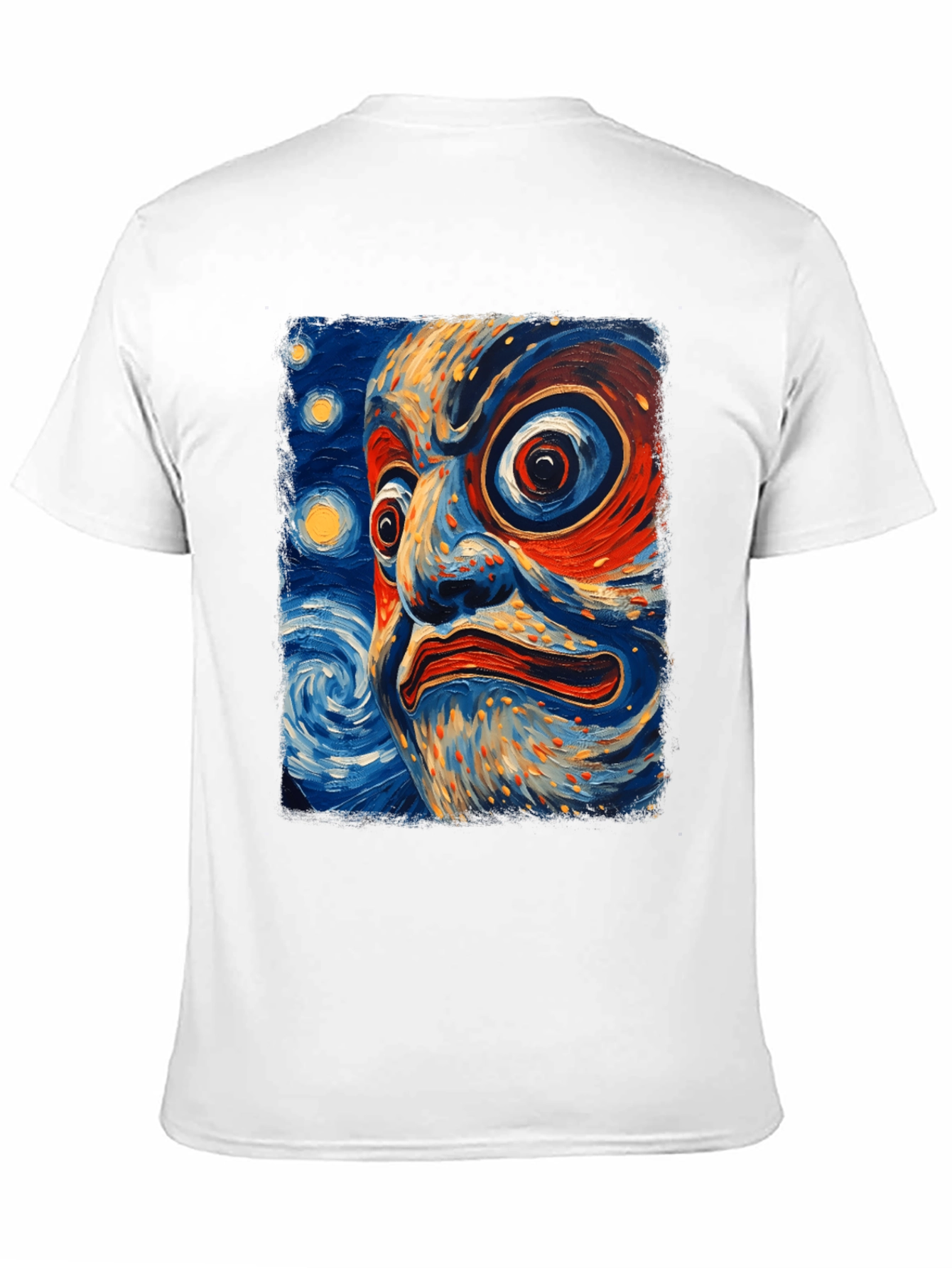 Dramatic Face Art Graphic T-Shirt