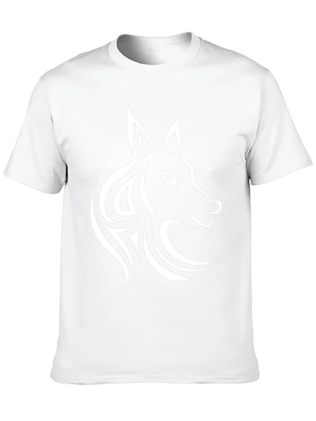 Wolf Graphic Tee - Stylish Mens Black T-Shirt