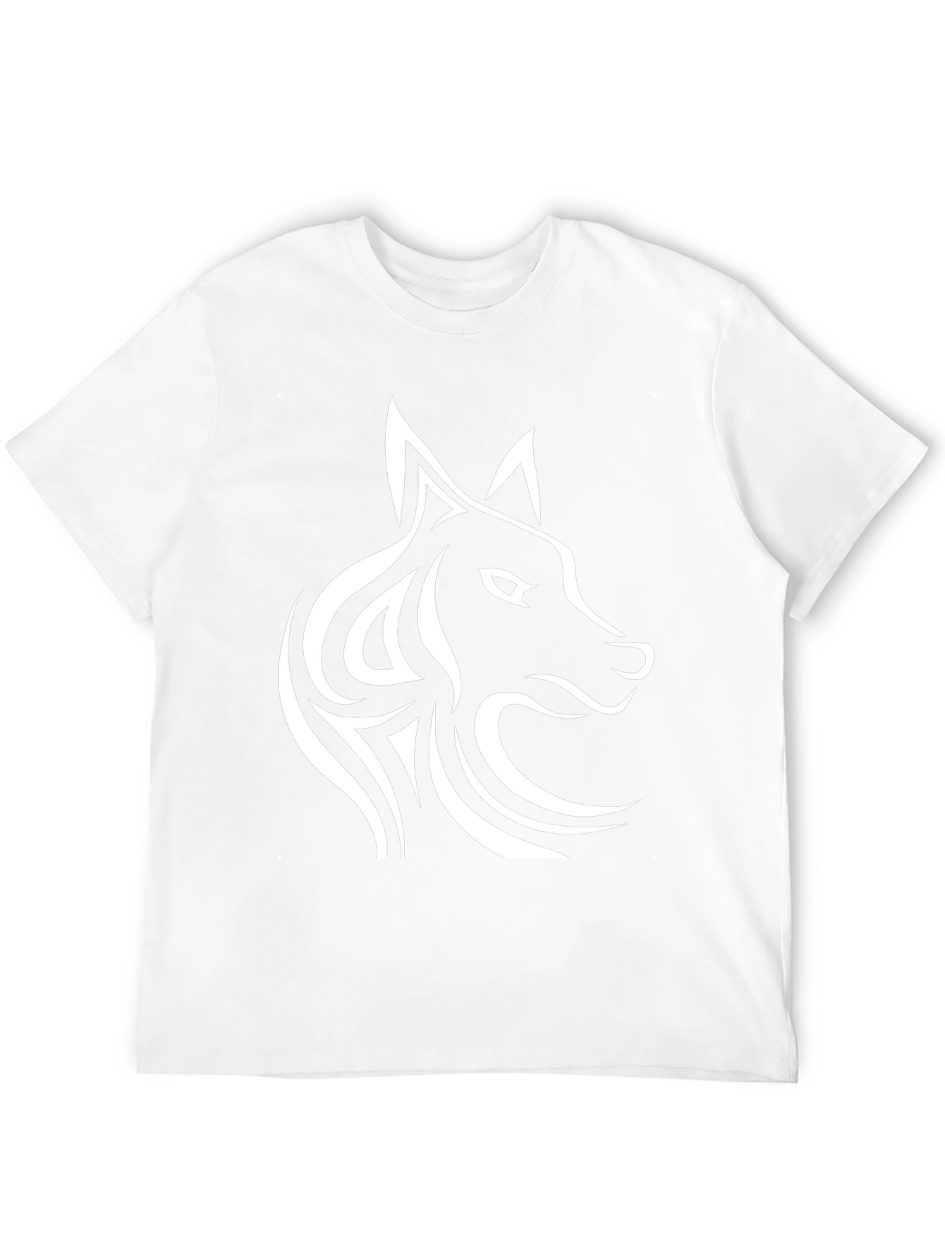 Wolf Graphic Tee - Stylish Mens Black T-Shirt