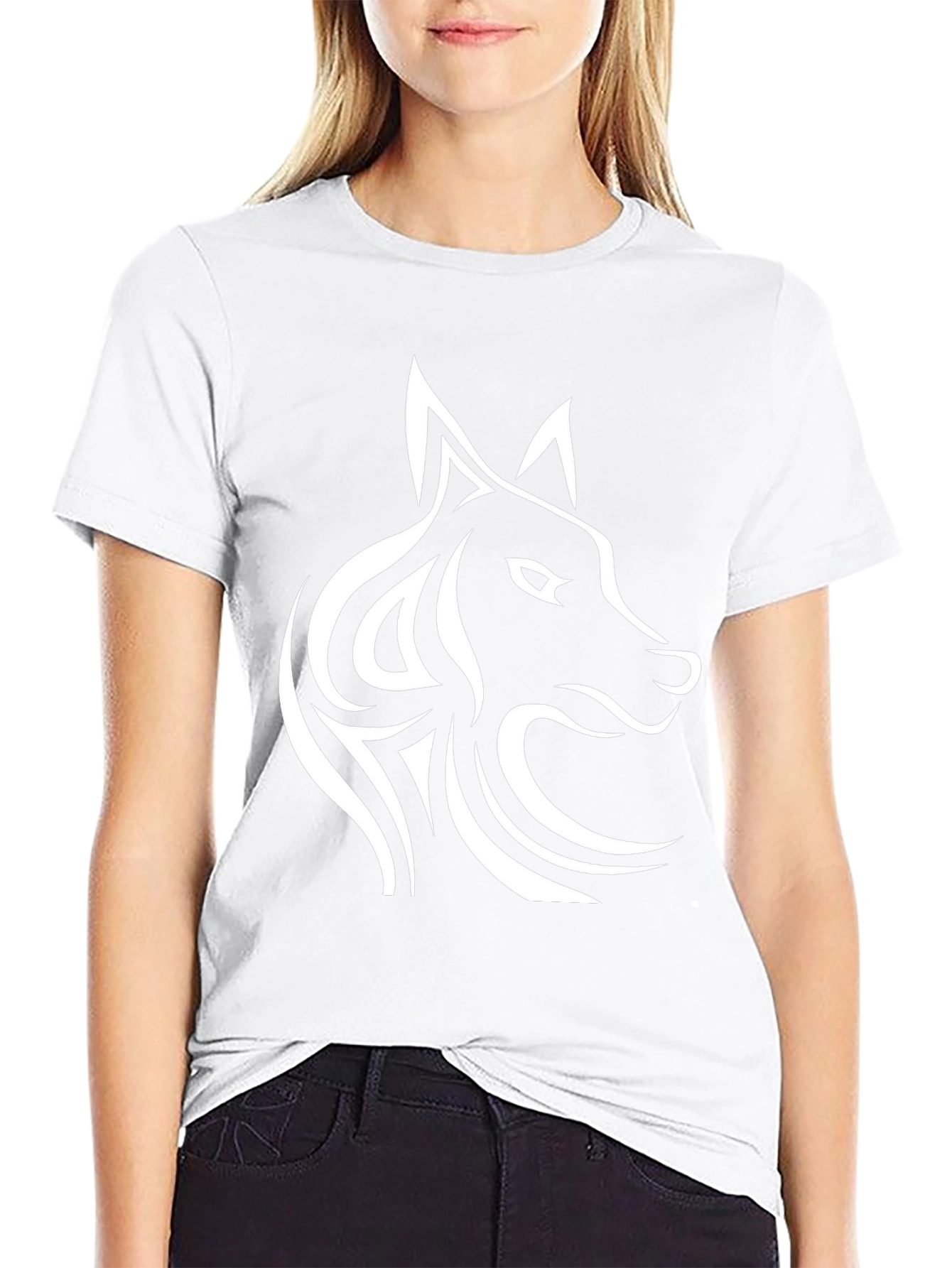 Wolf Graphic Tee - Stylish Mens Black T-Shirt