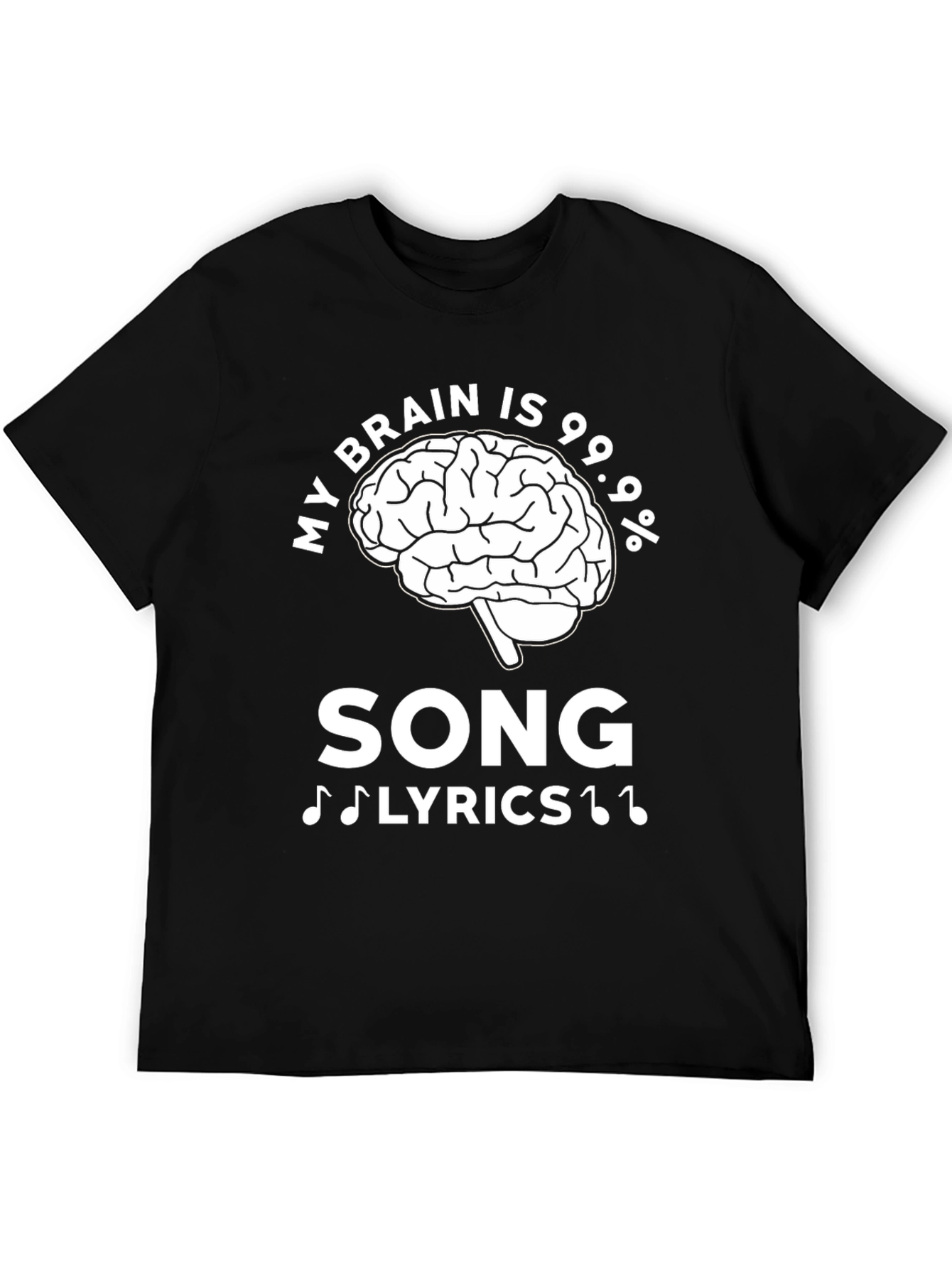 My Brain Is 99.9% Song Lyrics T-Shirt