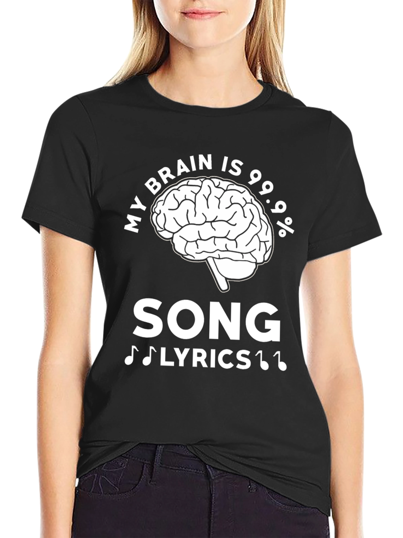 My Brain Is 99.9% Song Lyrics T-Shirt