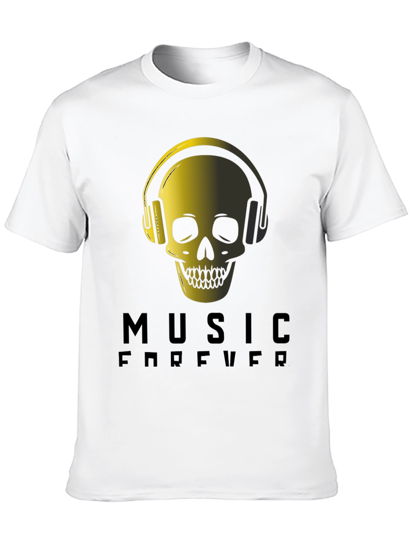 Music Forever Skull Graphic Tee