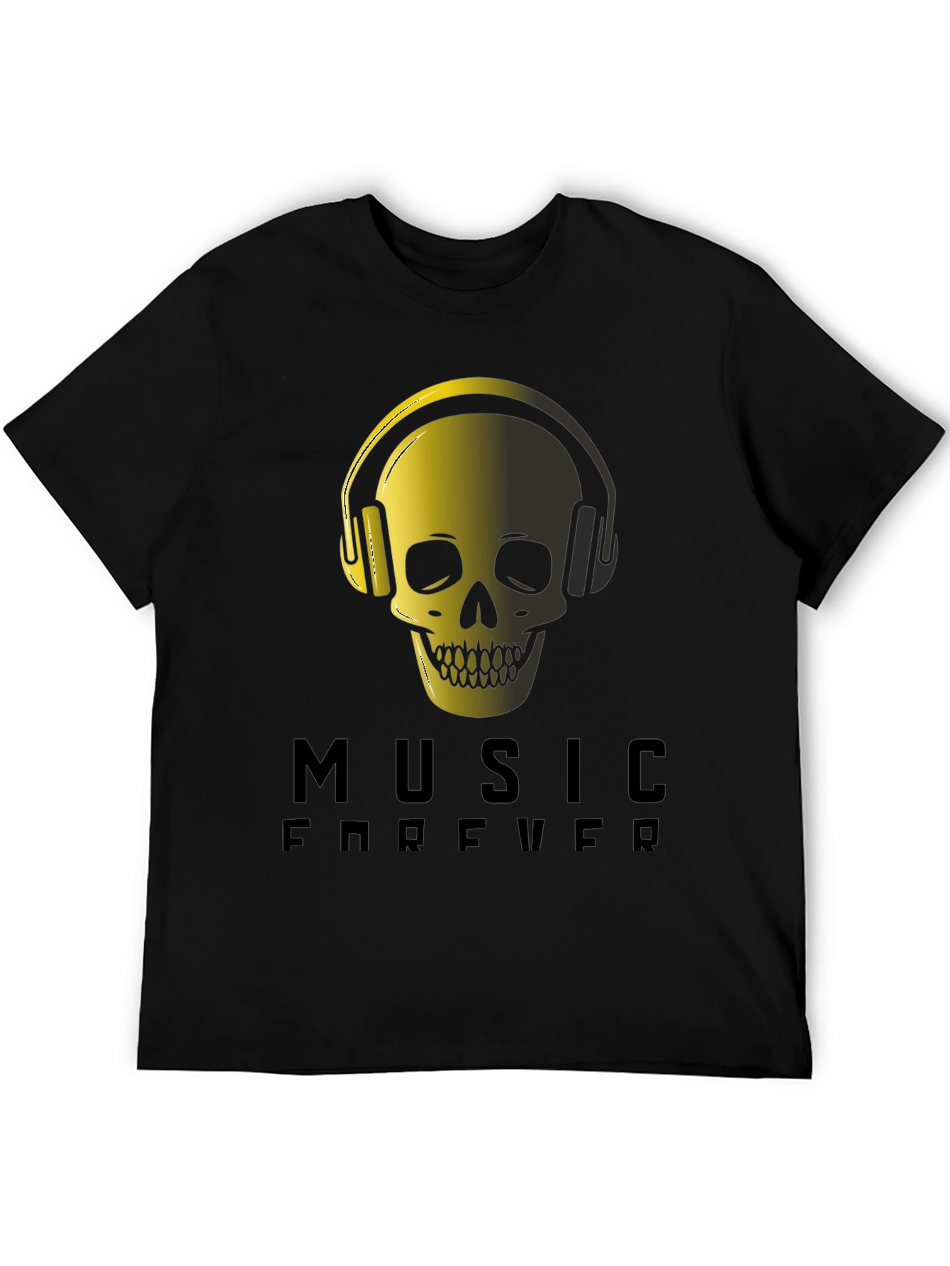Music Forever Skull Graphic Tee