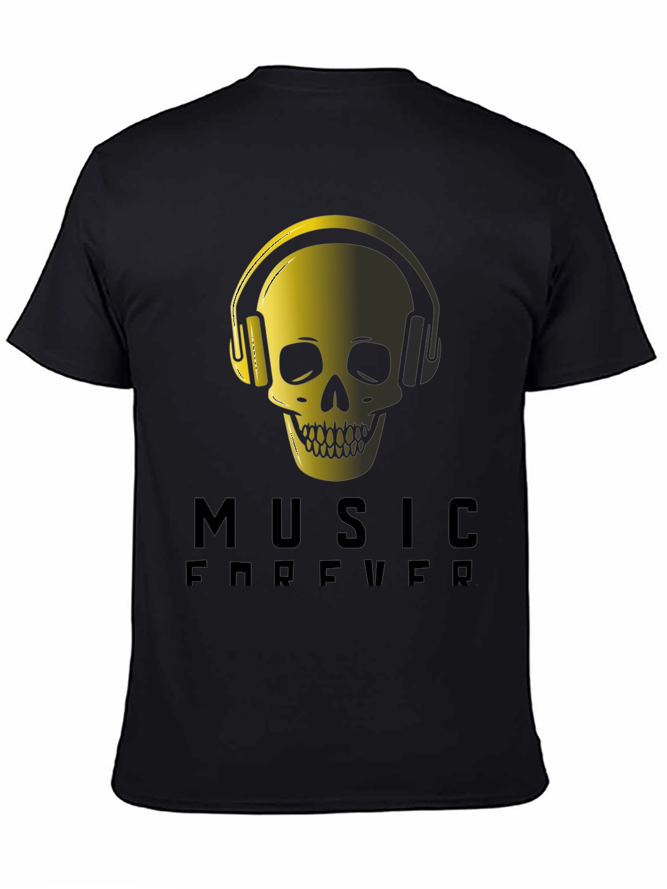 Music Forever Skull Graphic Tee