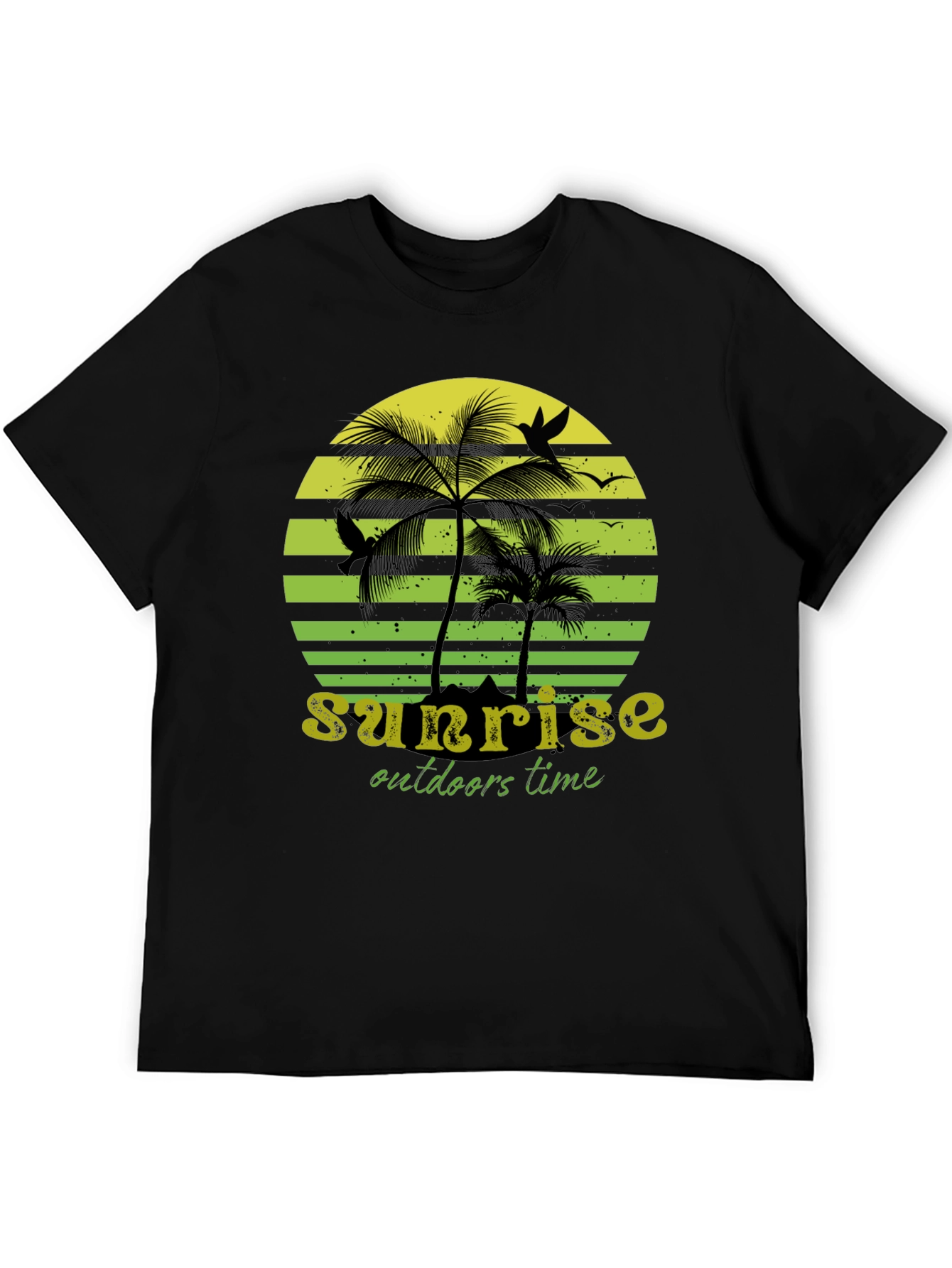 Sunset Palm Tree Graphic T-Shirt