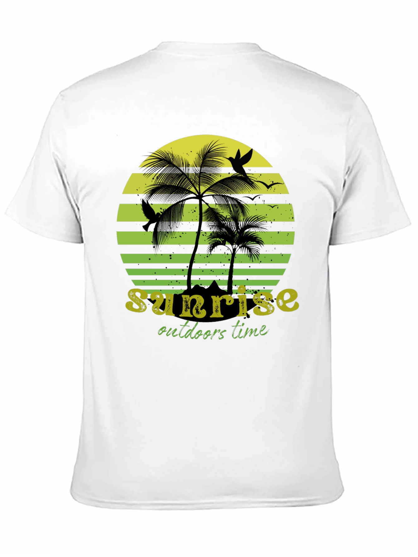 Sunset Palm Tree Graphic T-Shirt