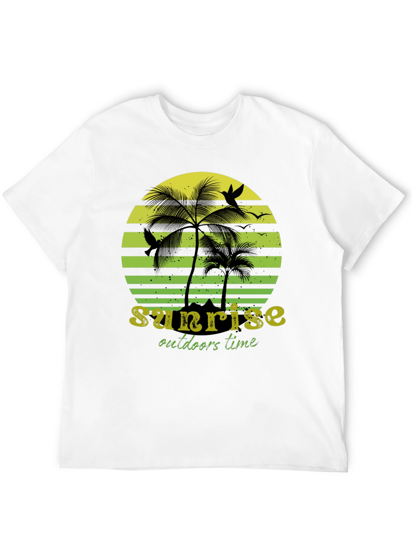 Sunset Palm Tree Graphic T-Shirt