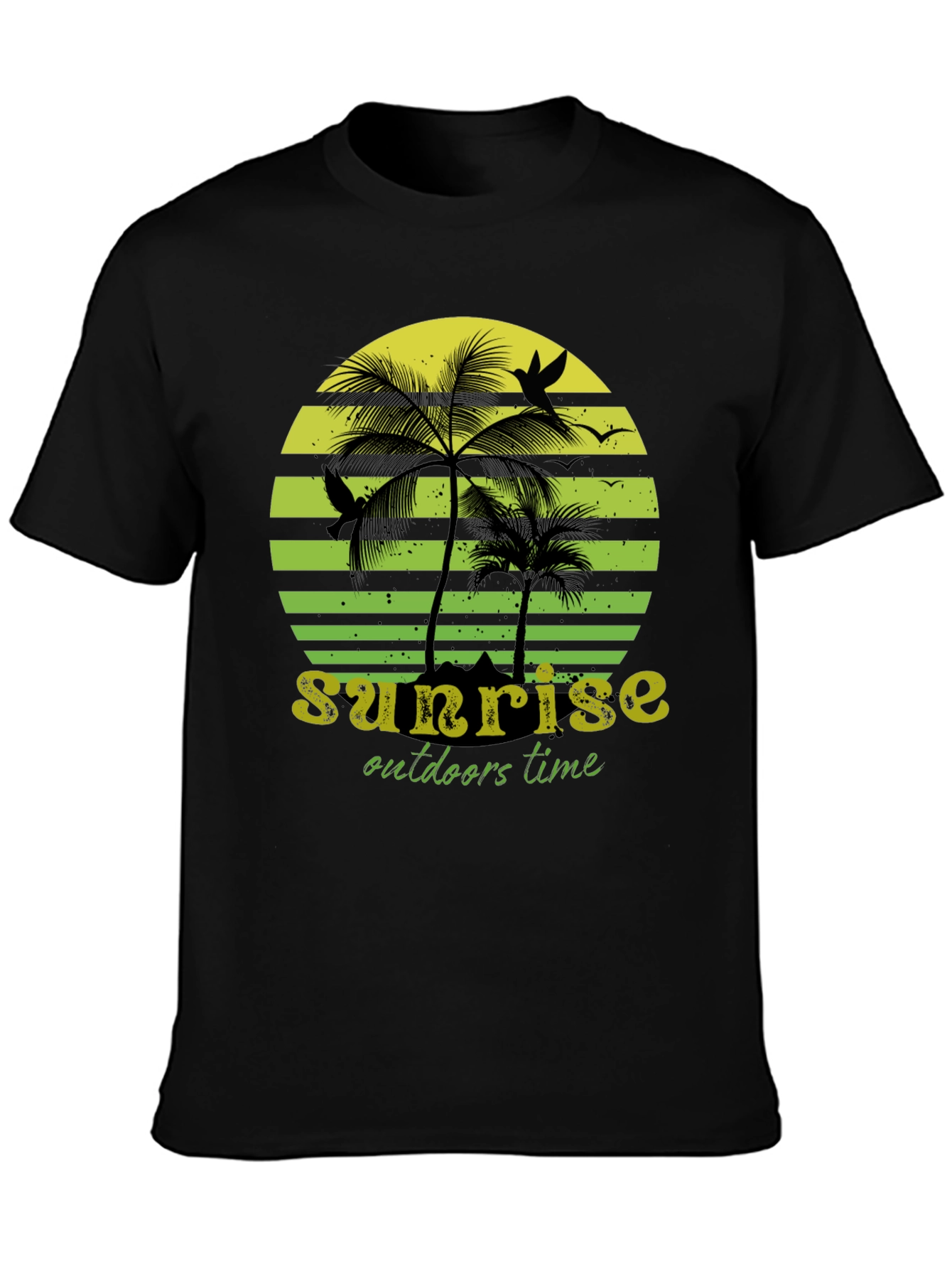Sunset Palm Tree Graphic T-Shirt