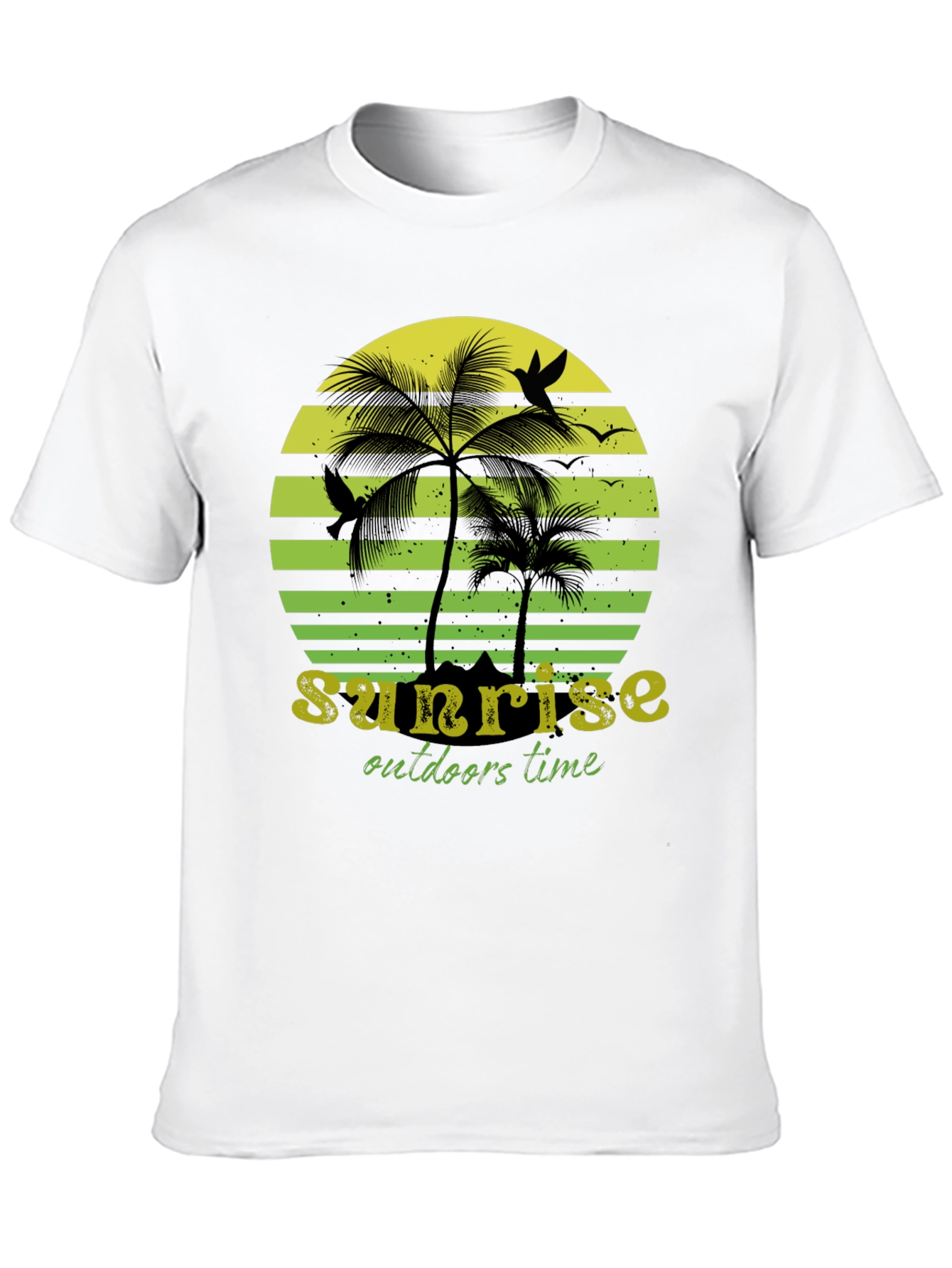 Sunset Palm Tree Graphic T-Shirt