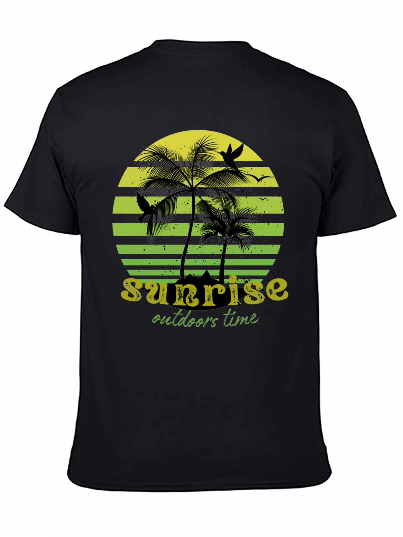 Sunset Palm Tree Graphic T-Shirt