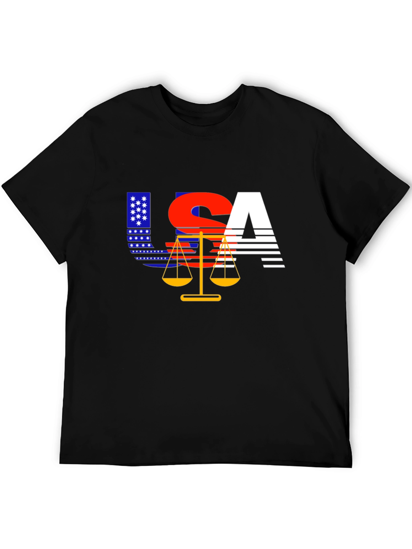 USA Justice T-Shirt - Patriotic Design