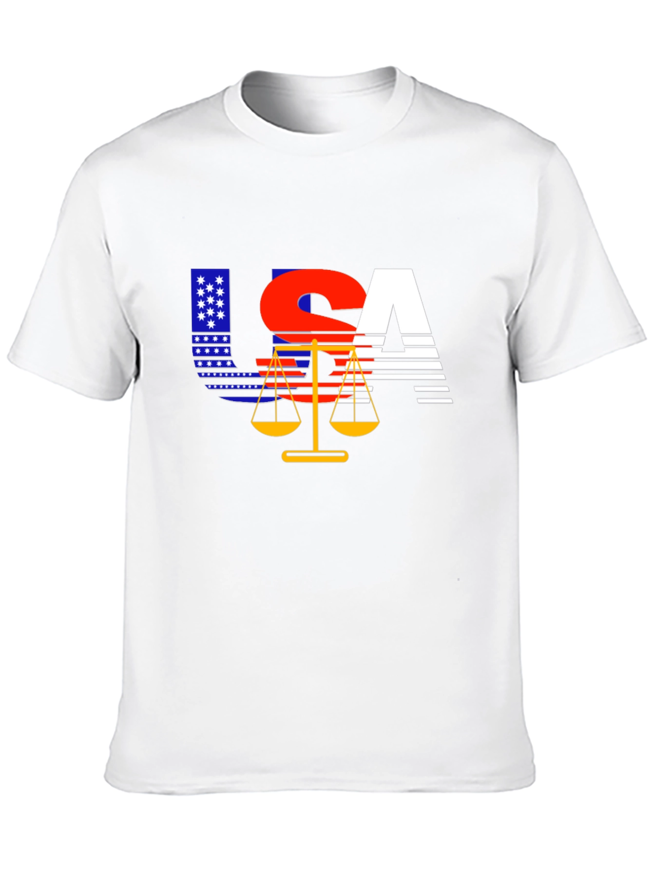 USA Justice T-Shirt - Patriotic Design