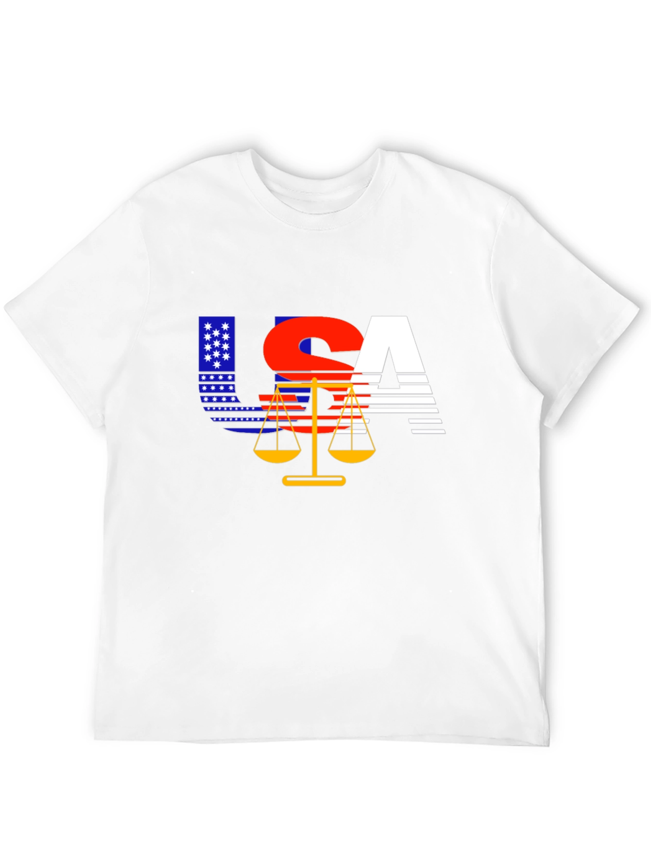 USA Justice T-Shirt - Patriotic Design