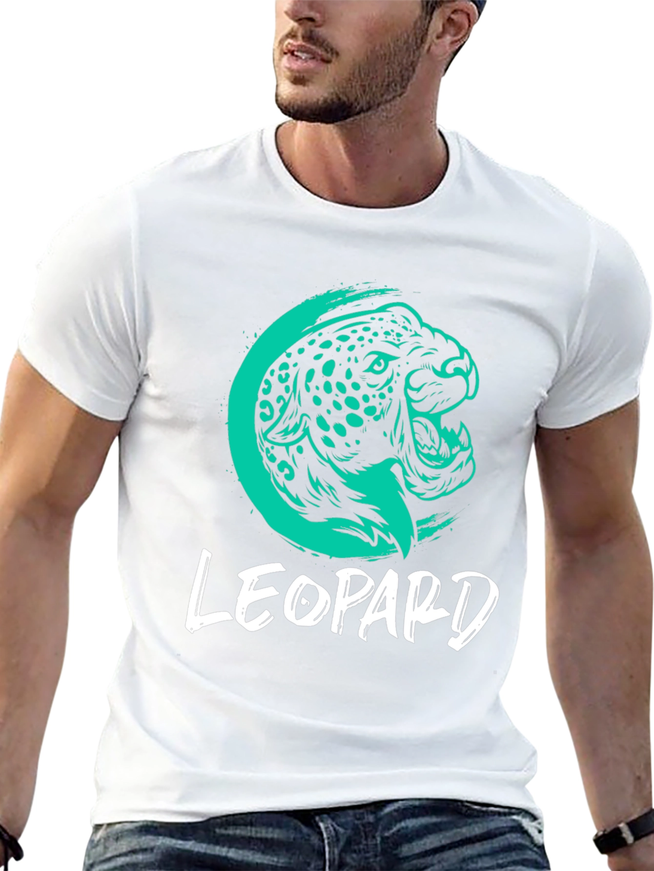 Leopard Graphic Tee - Cool Animal Design