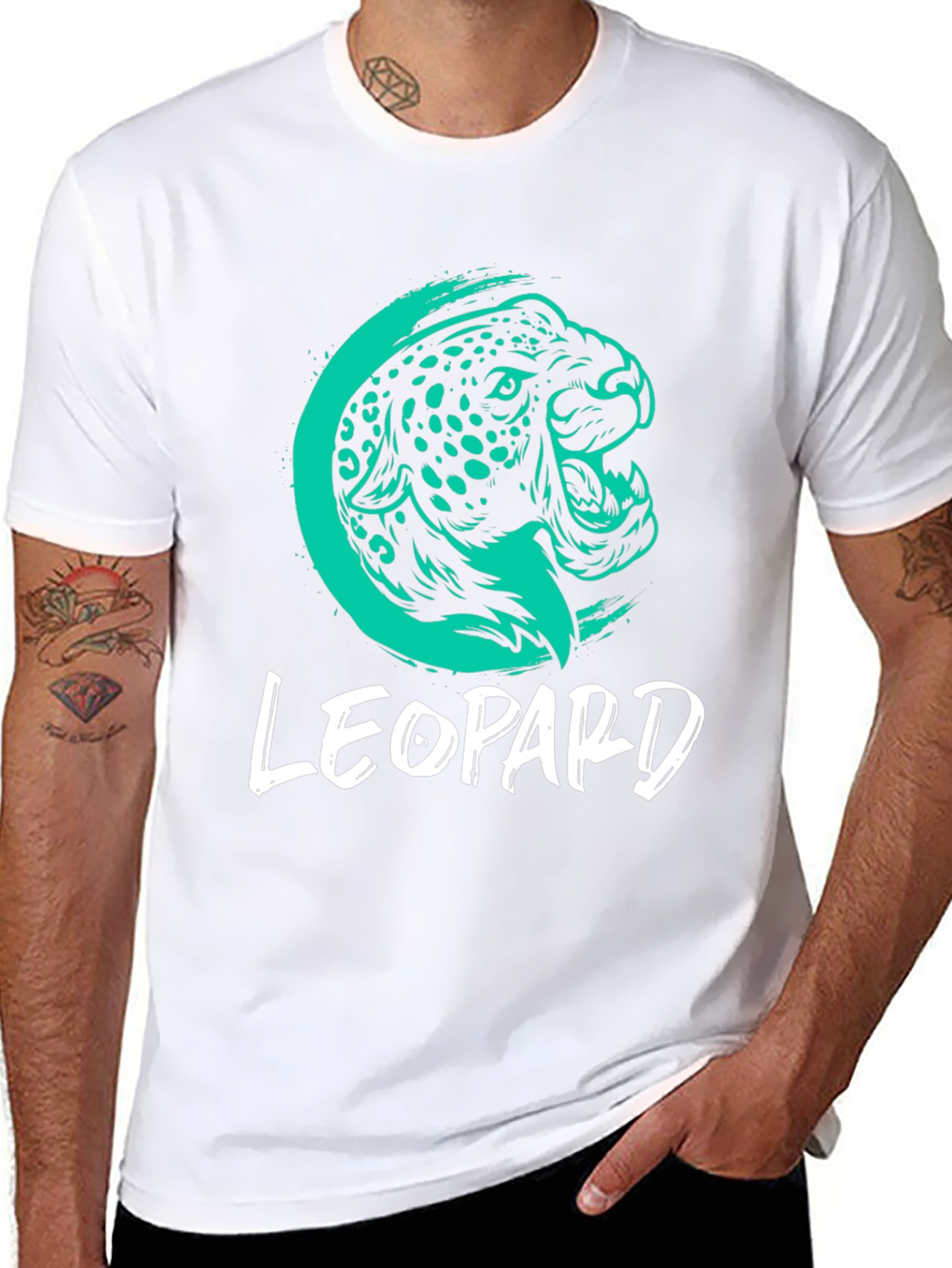 Leopard Graphic Tee - Cool Animal Design