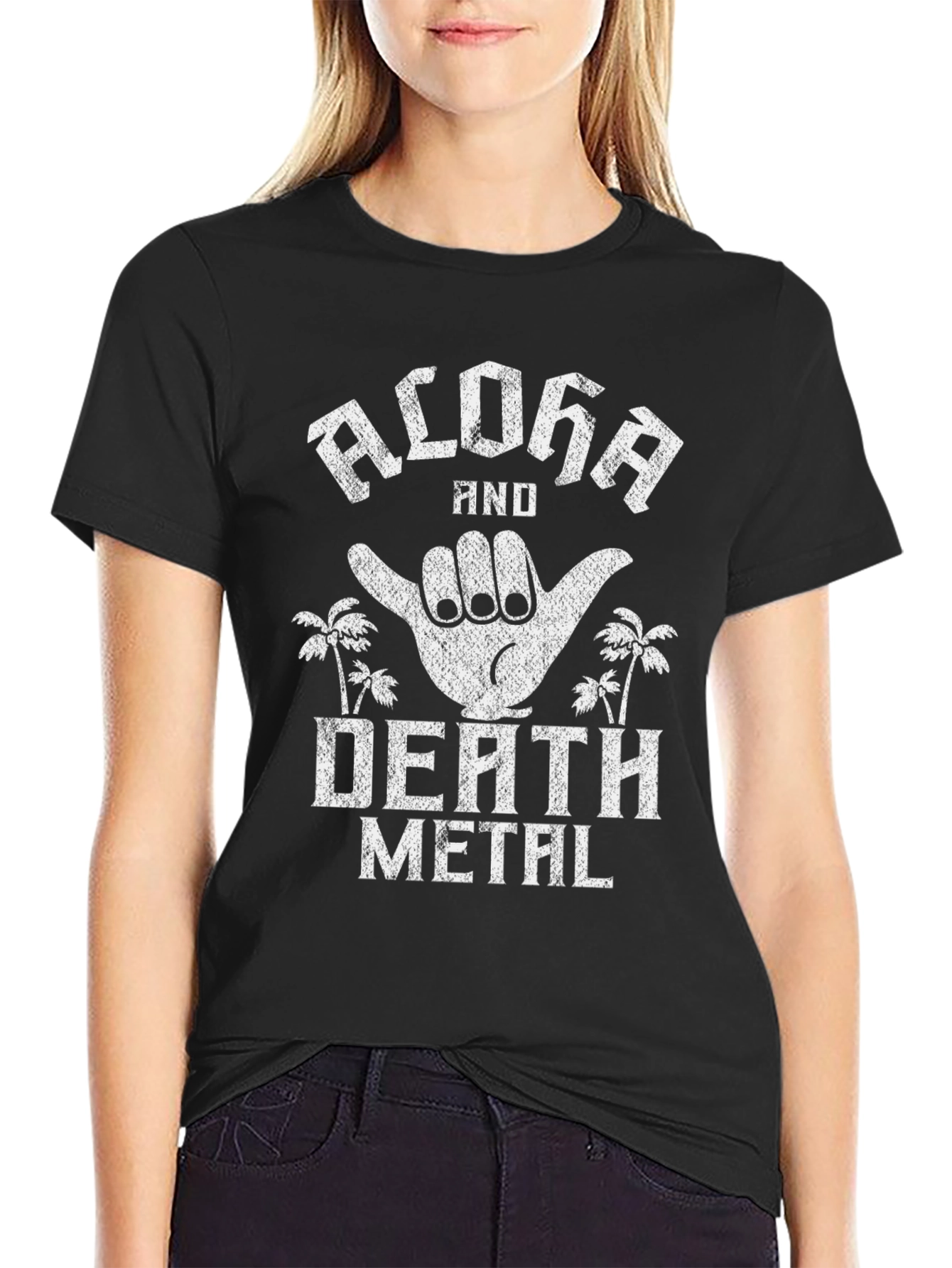 Aloha Death Metal Graphic T-Shirt