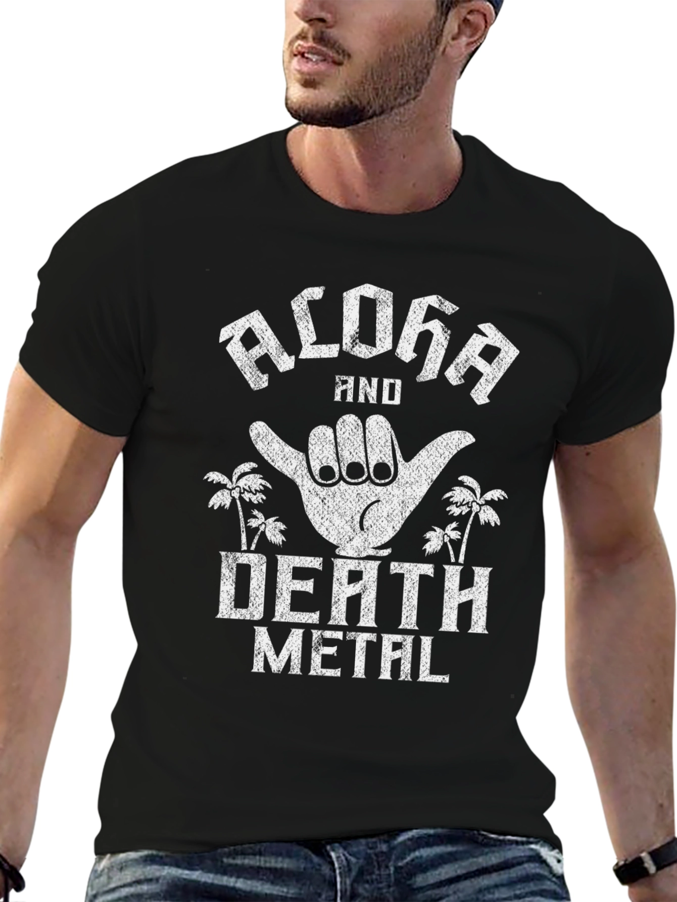 Aloha Death Metal Graphic T-Shirt