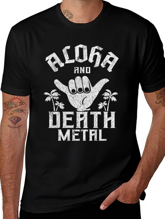 Aloha Death Metal Graphic T-Shirt