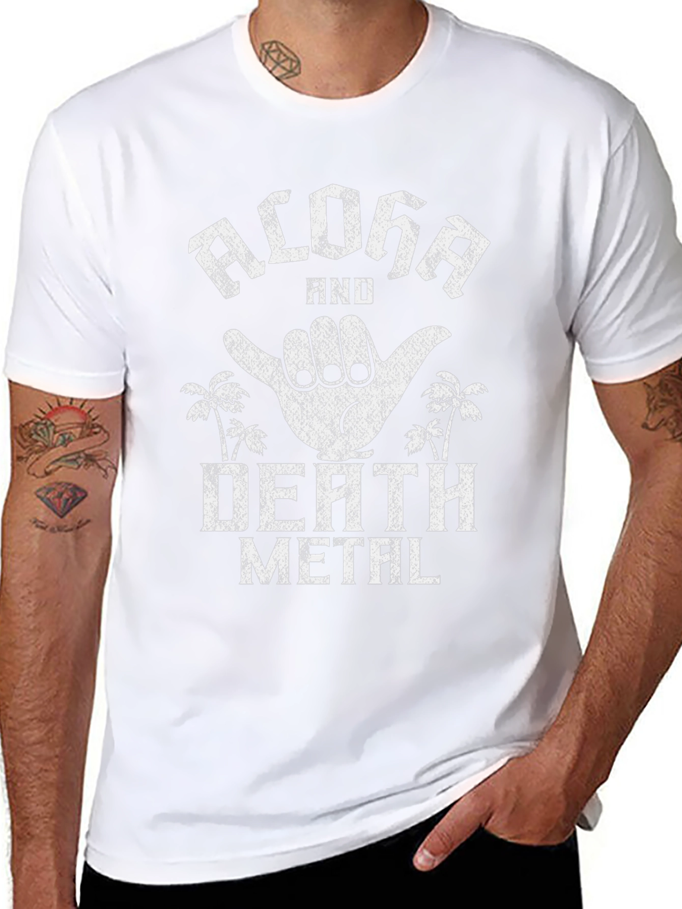 Aloha Death Metal Graphic T-Shirt
