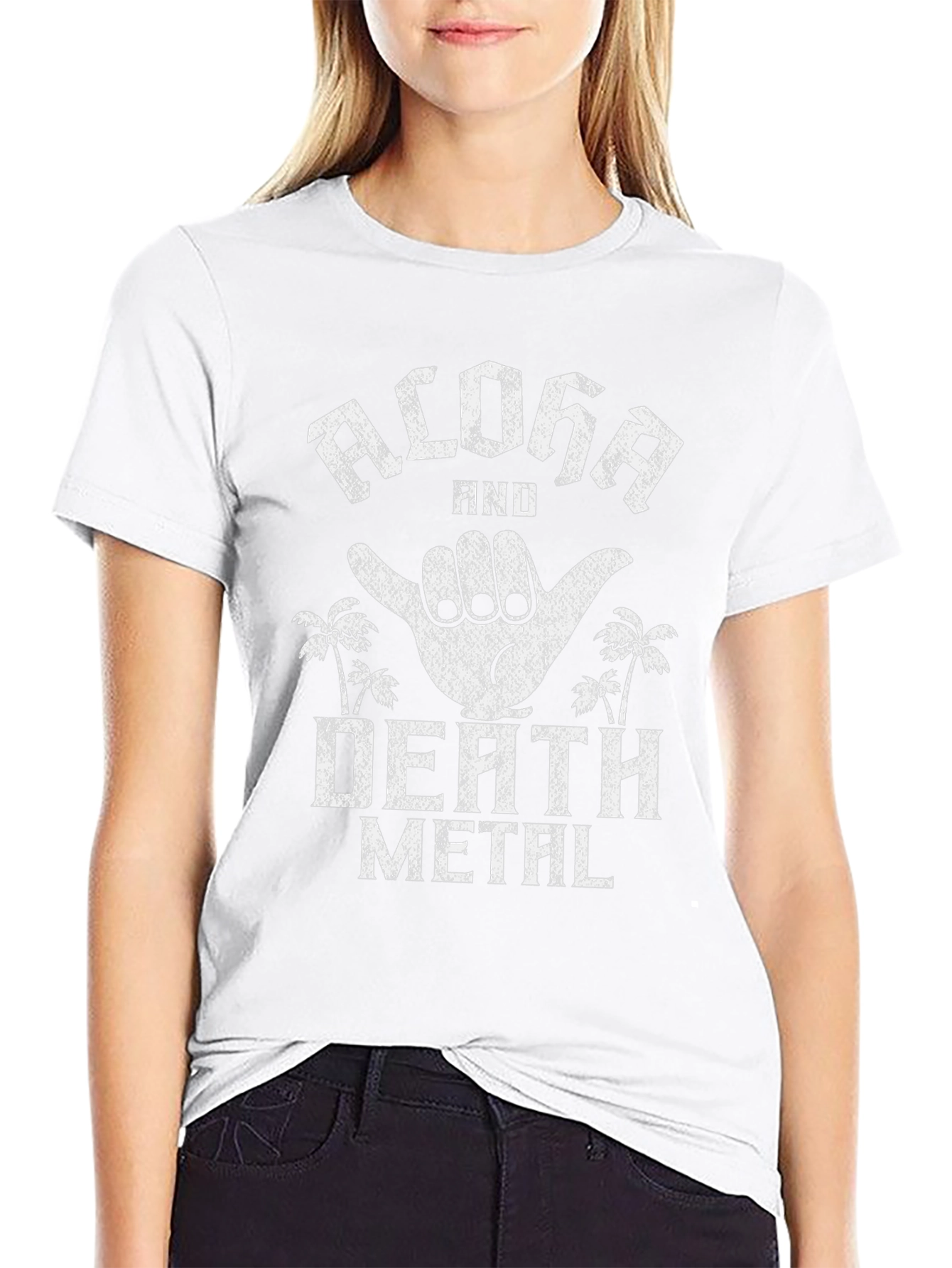 Aloha Death Metal Graphic T-Shirt