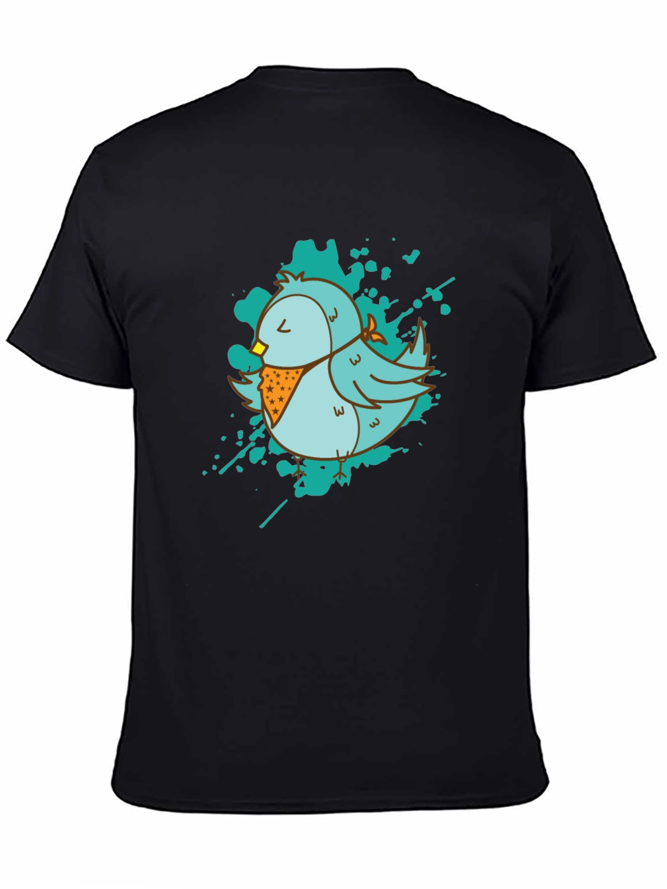 Bird Graphic Black T-Shirt