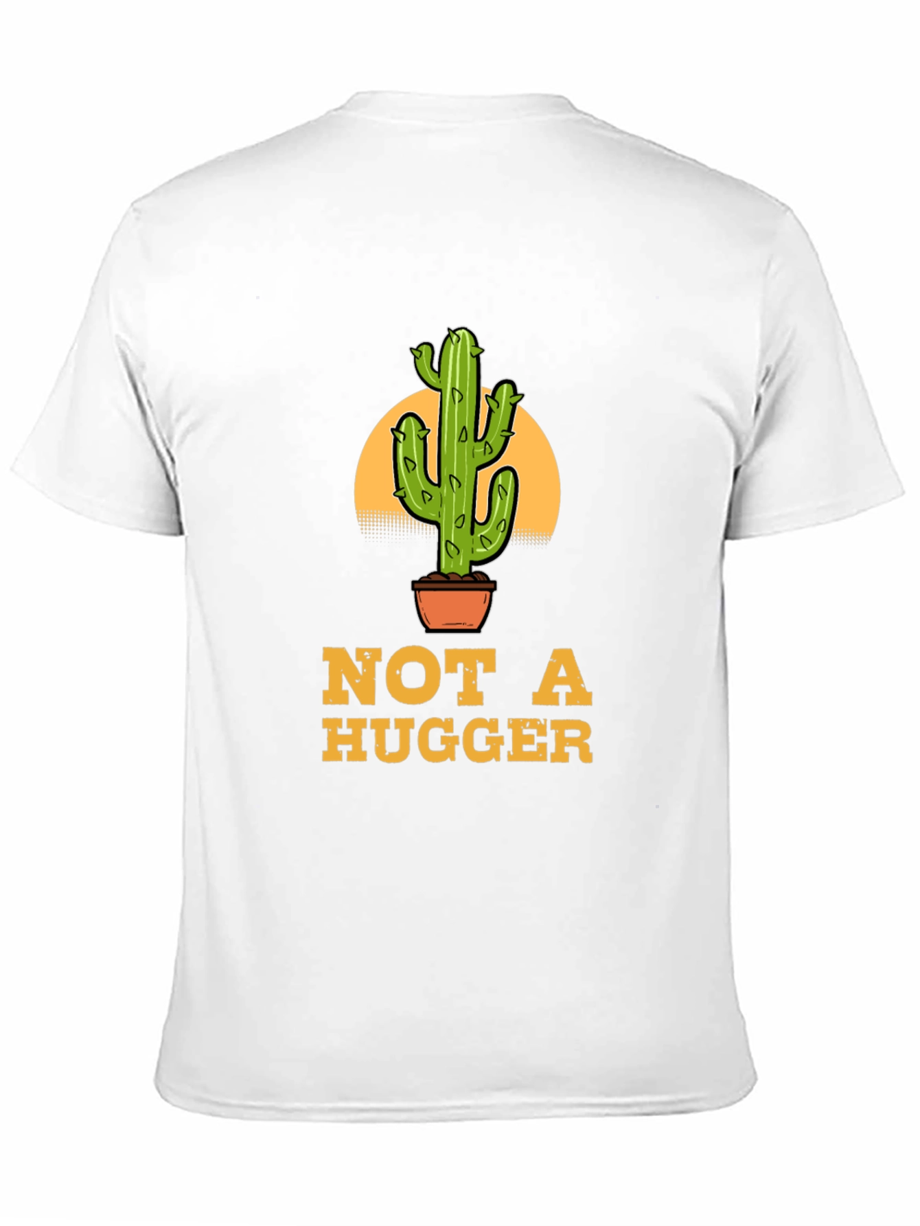 Not A Hugger Cactus Graphic T-Shirt
