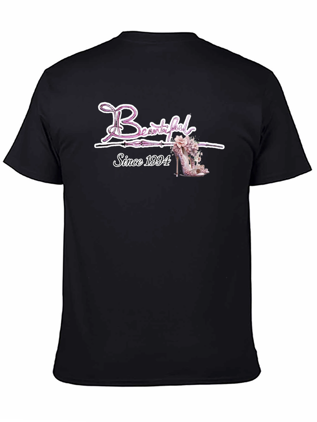 Beautiful Since 1994 Floral Heel T-Shirt