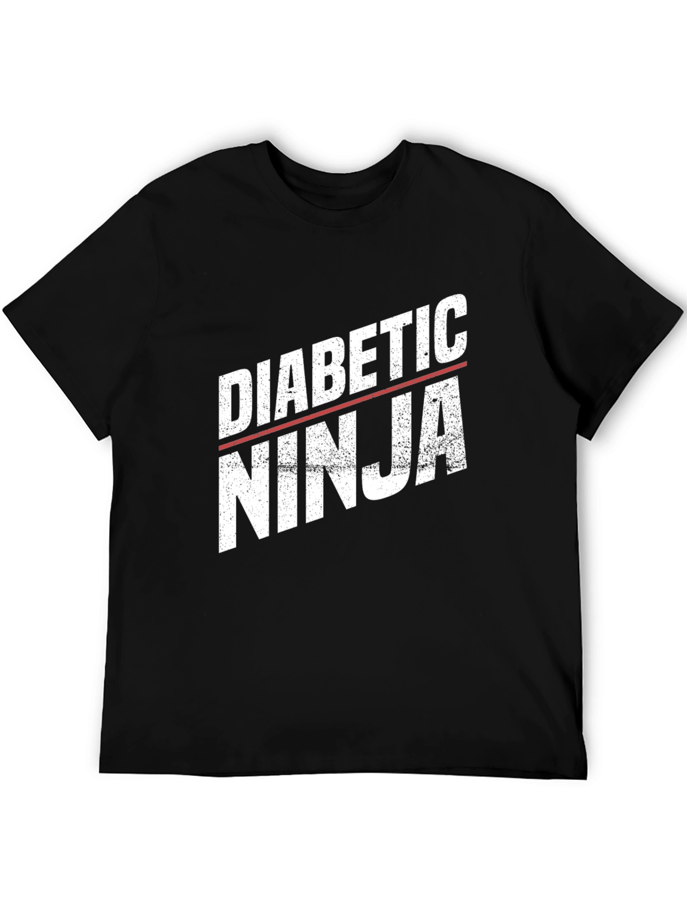 Diabetic Ninja Graphic T-Shirt - Black