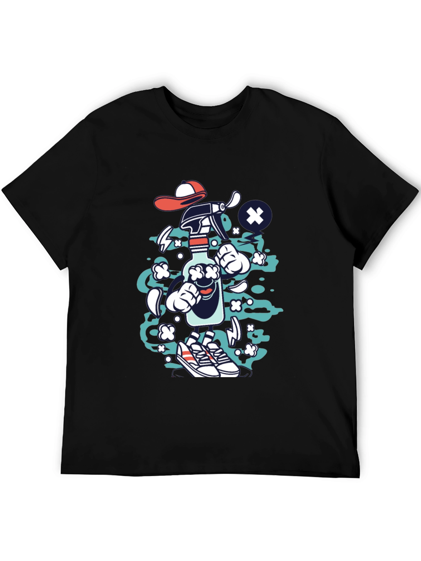 Cartoon Spray Bottle Graphic Tee