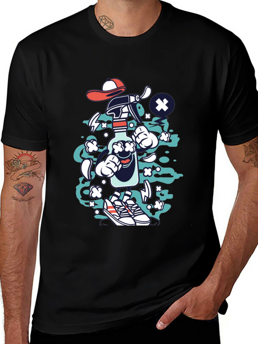 Cartoon Spray Bottle Graphic Tee