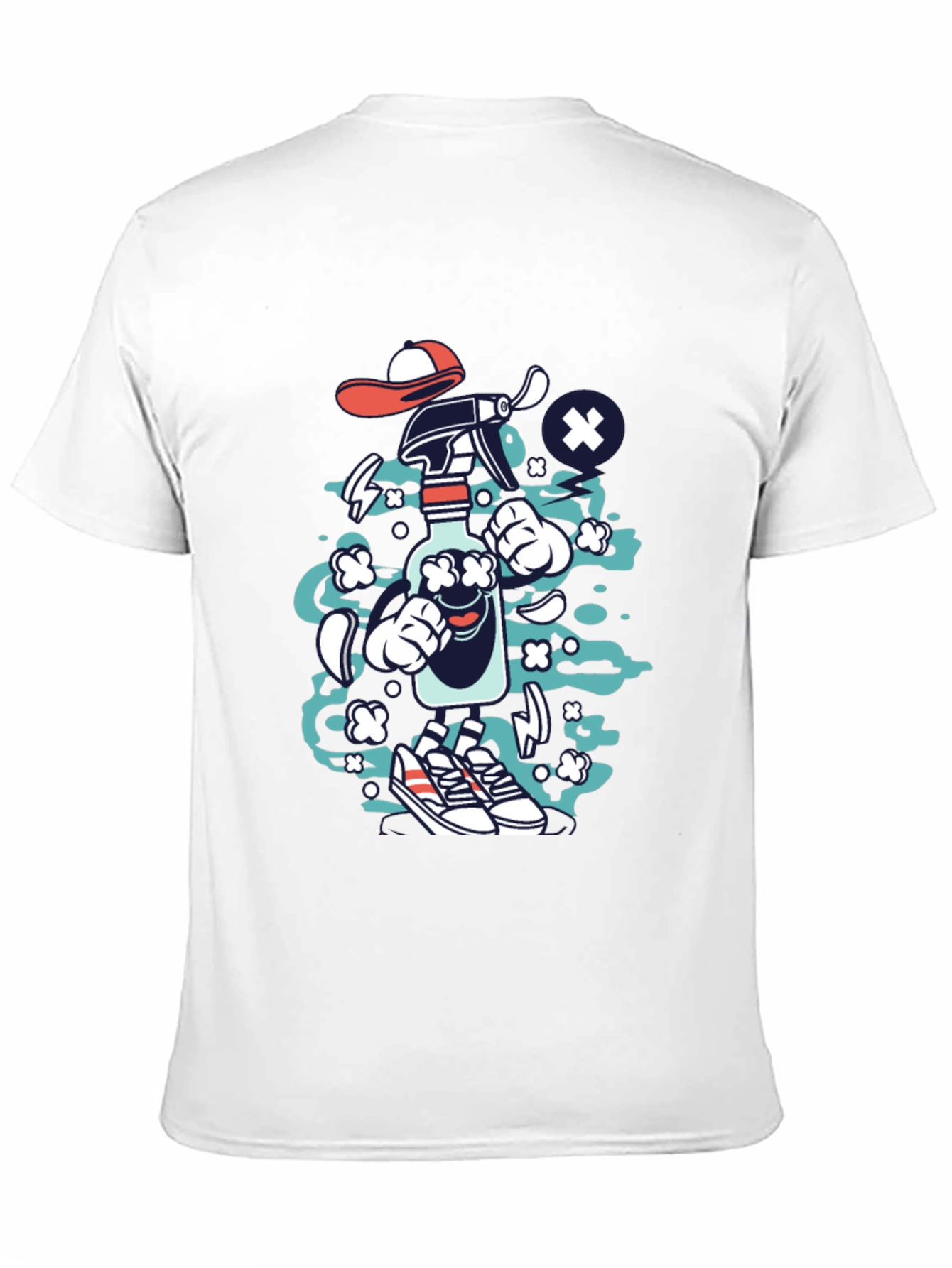 Cartoon Spray Bottle Graphic Tee