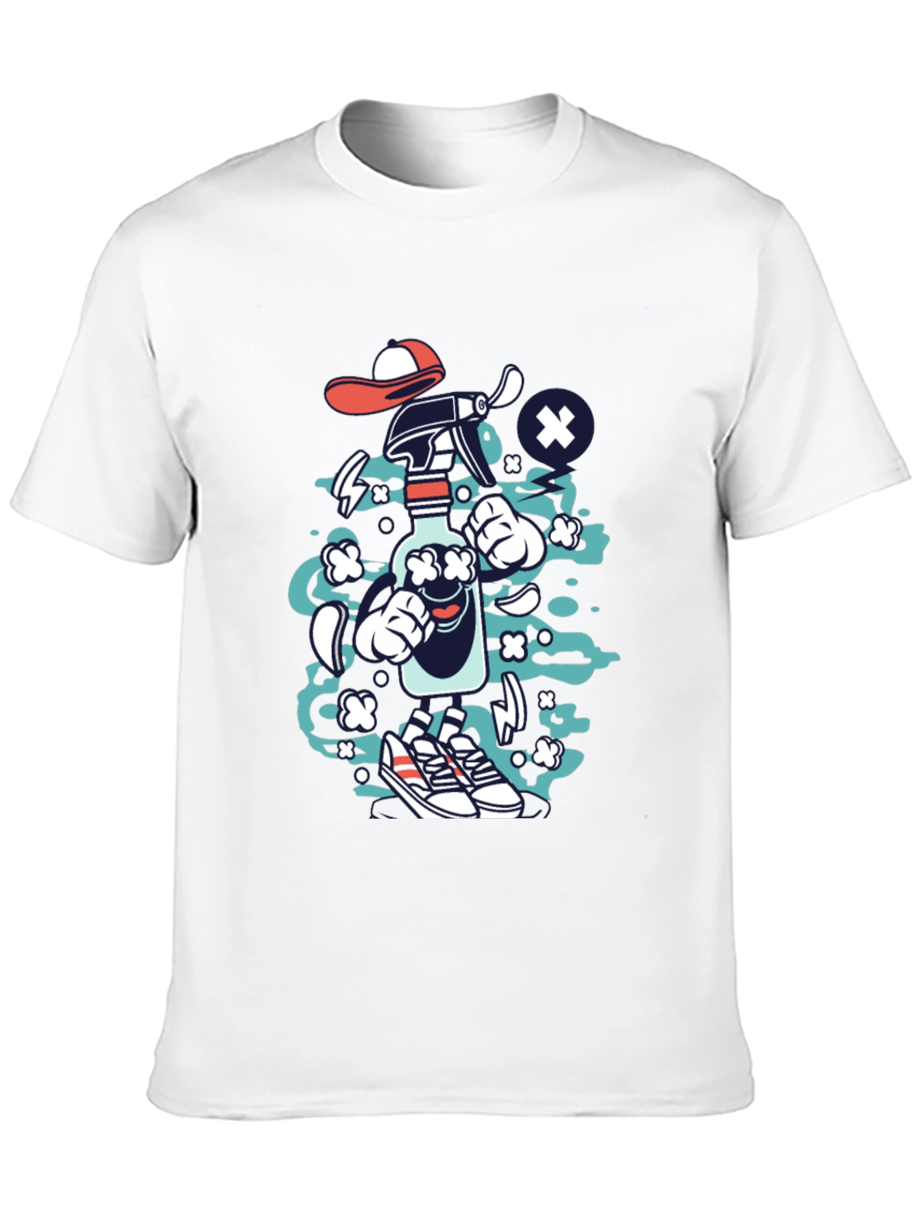 Cartoon Spray Bottle Graphic Tee