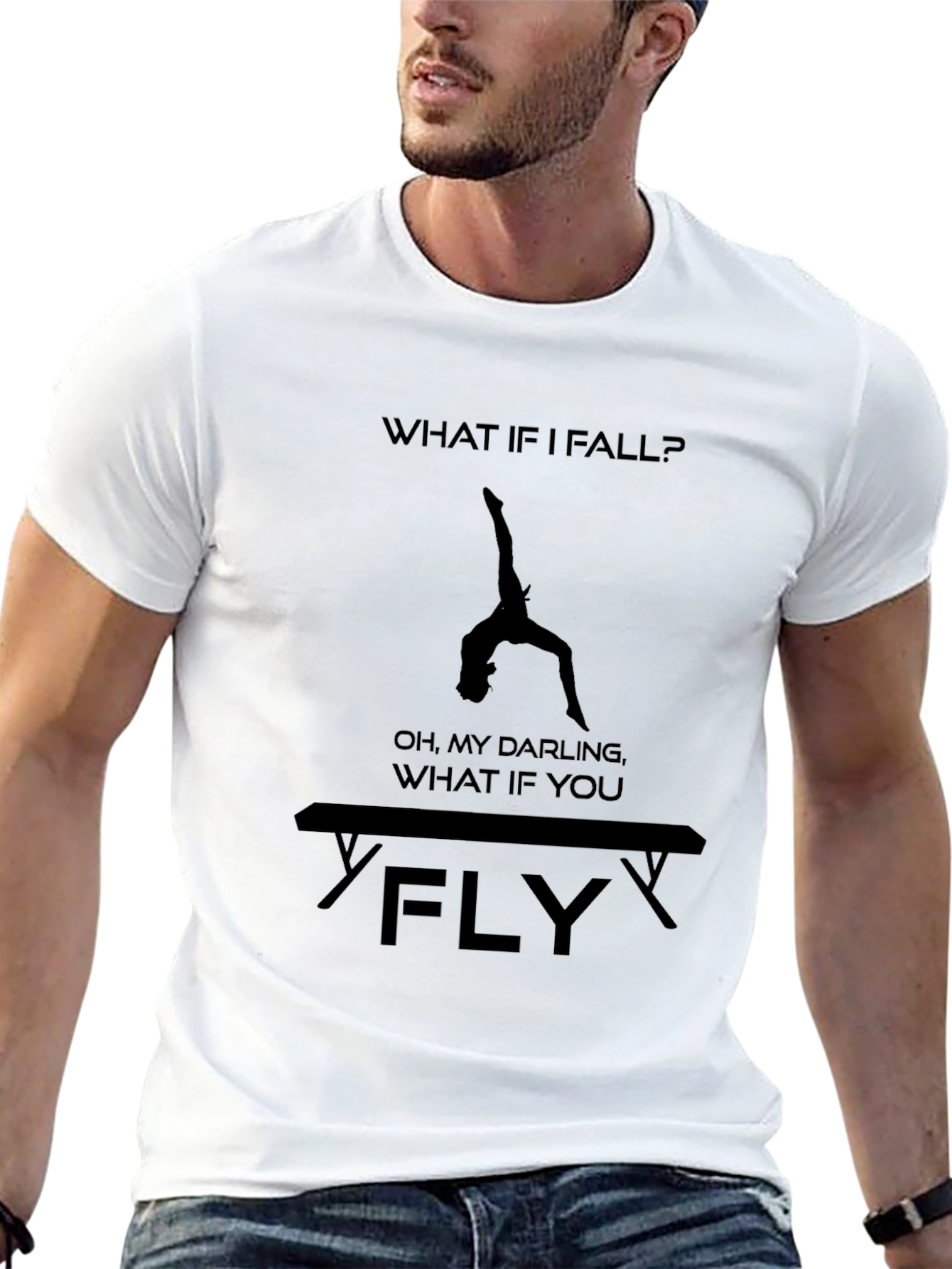 Gymnastics T-Shirt: What If You Fly? Tee