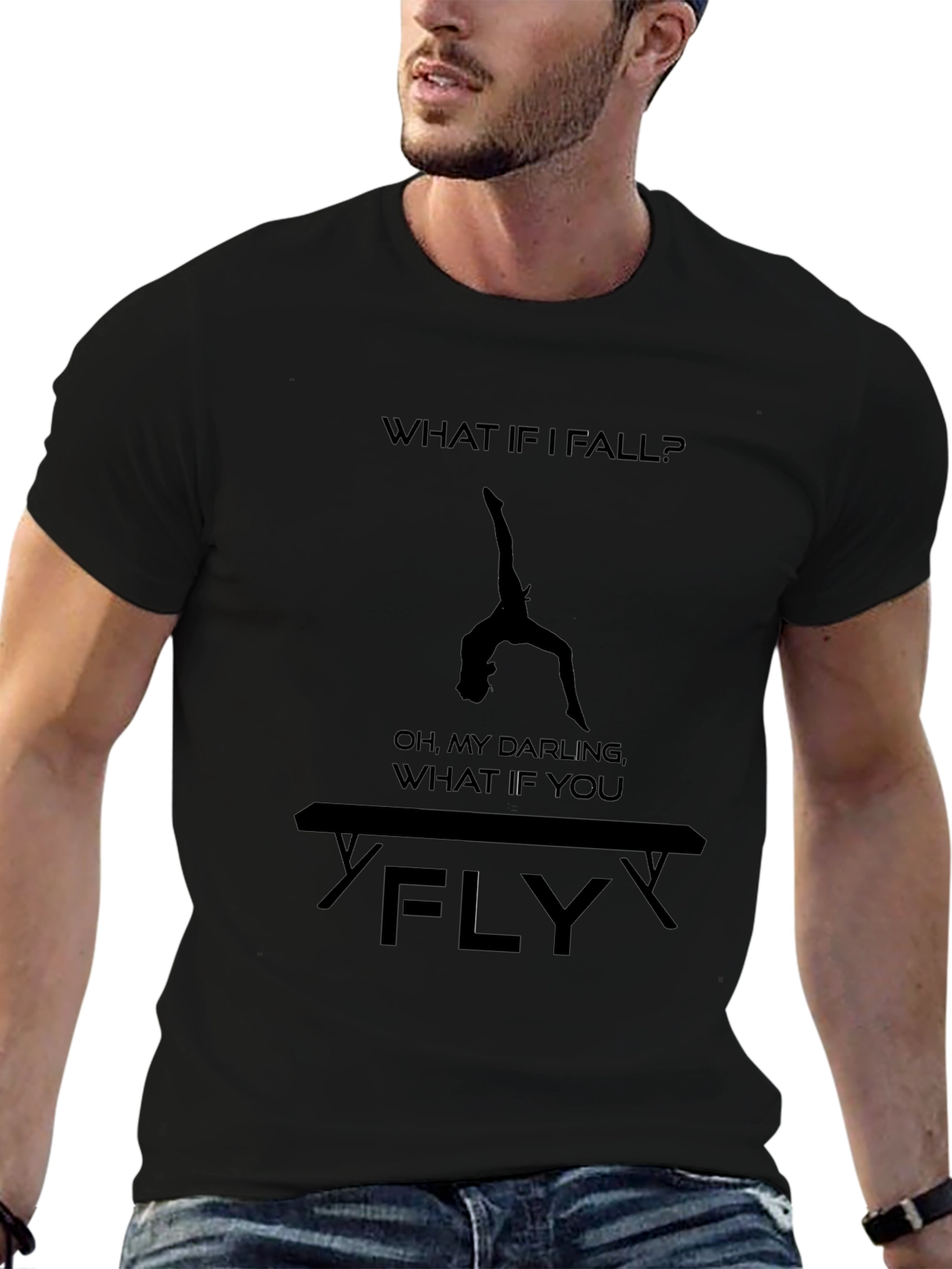 Gymnastics T-Shirt: What If You Fly? Tee
