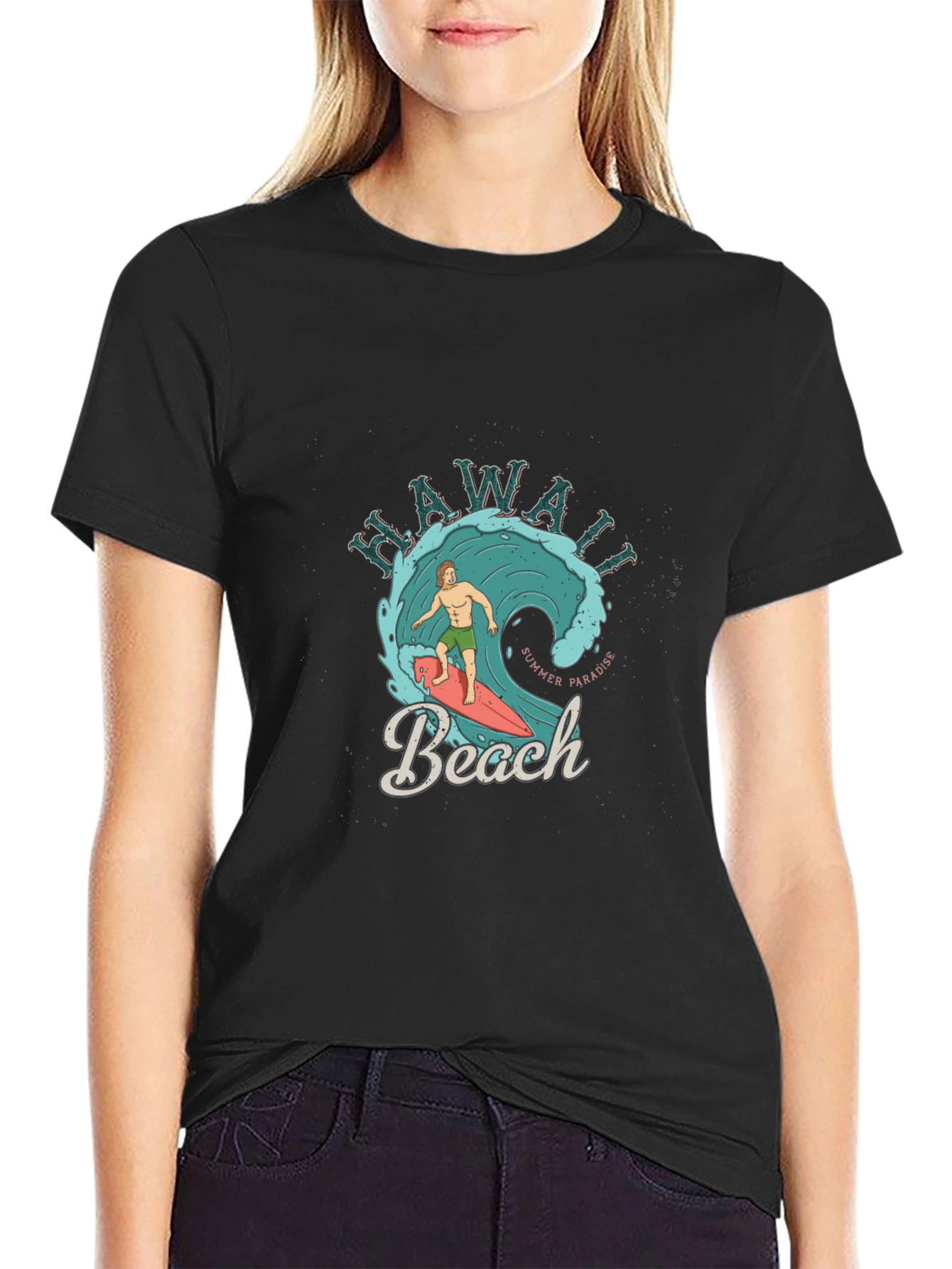 Hawaii Beach Summer Paradise Graphic T-Shirt