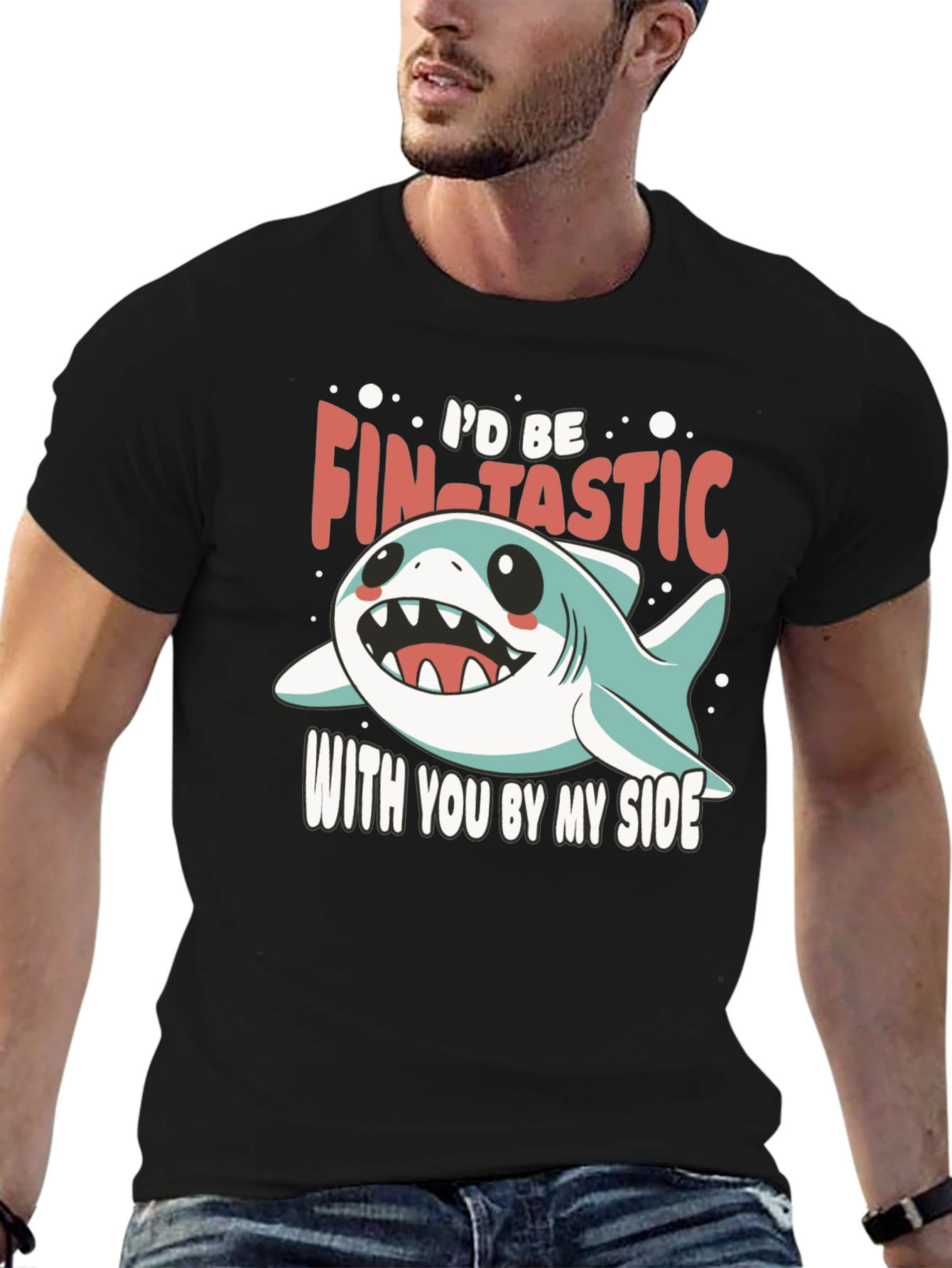 Fin-Tastic Shark Graphic Tee - Cute & Comfy!