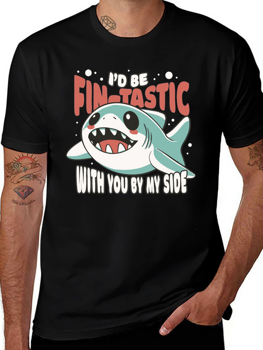 Fin-Tastic Shark Graphic Tee - Cute & Comfy!