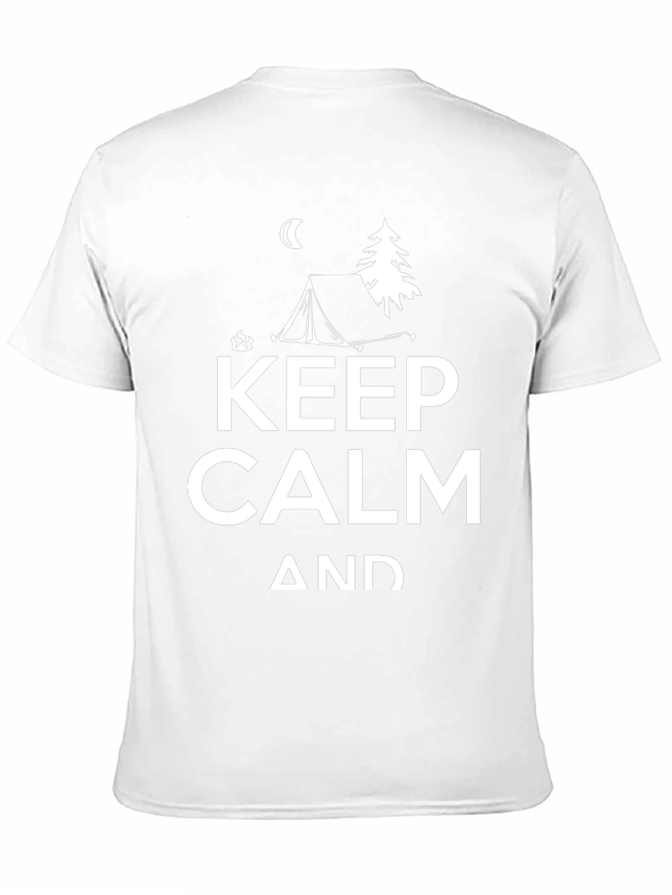 Keep Calm and Camp Black Graphic T-Shirt